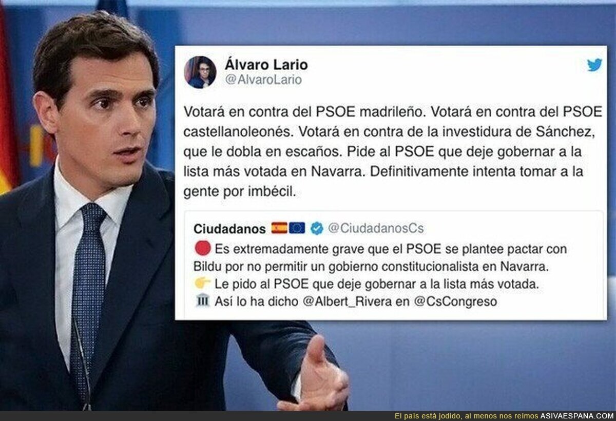 La abstención de Bildu no es "pactar", aunque si N+ "pactase" con el PSN no le haría falta "pactar" con Bildu