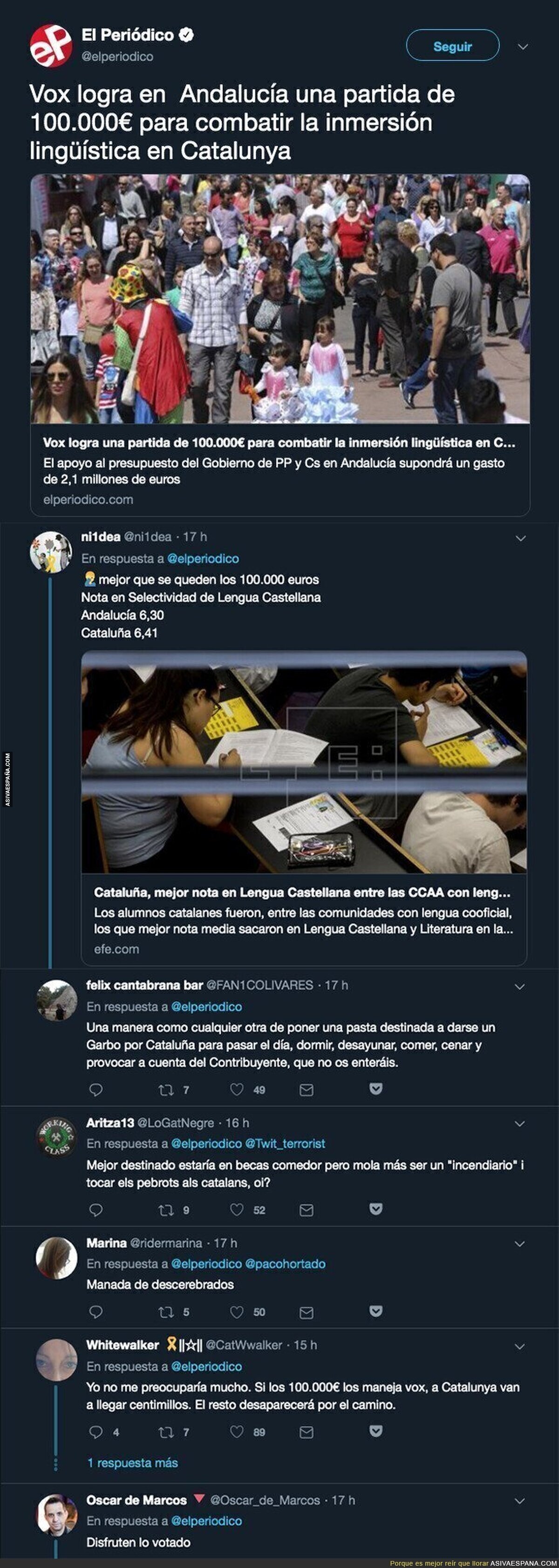 VOX en busca de millones en Andalucía para Catalunya (¿?)