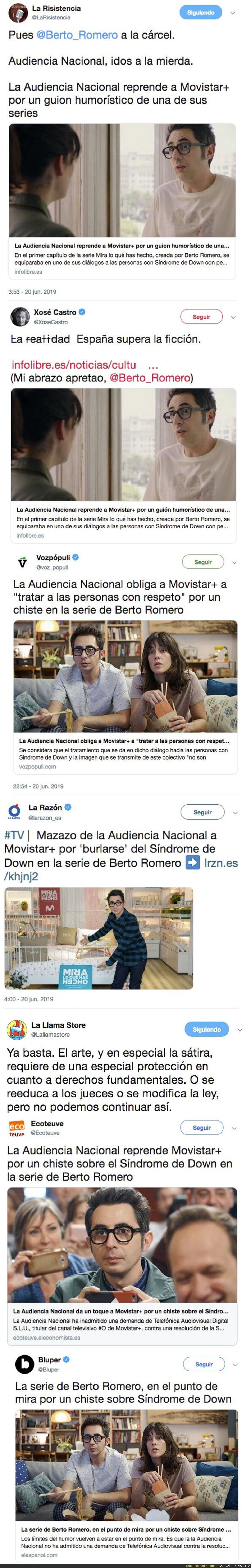 Berto Romero en el punto de mira de la Audiencia Nacional por un chiste de personas con Síndrome de Down