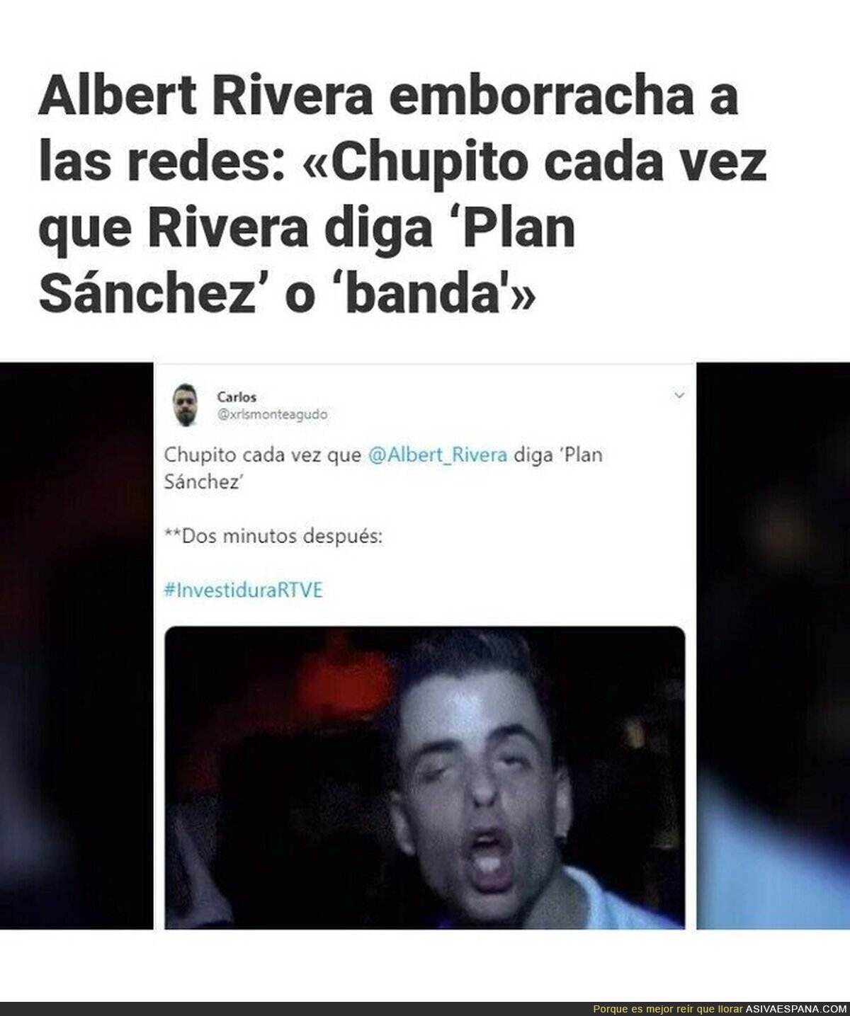El monotemático de Albert Rivera promoviendo el alcoholismo