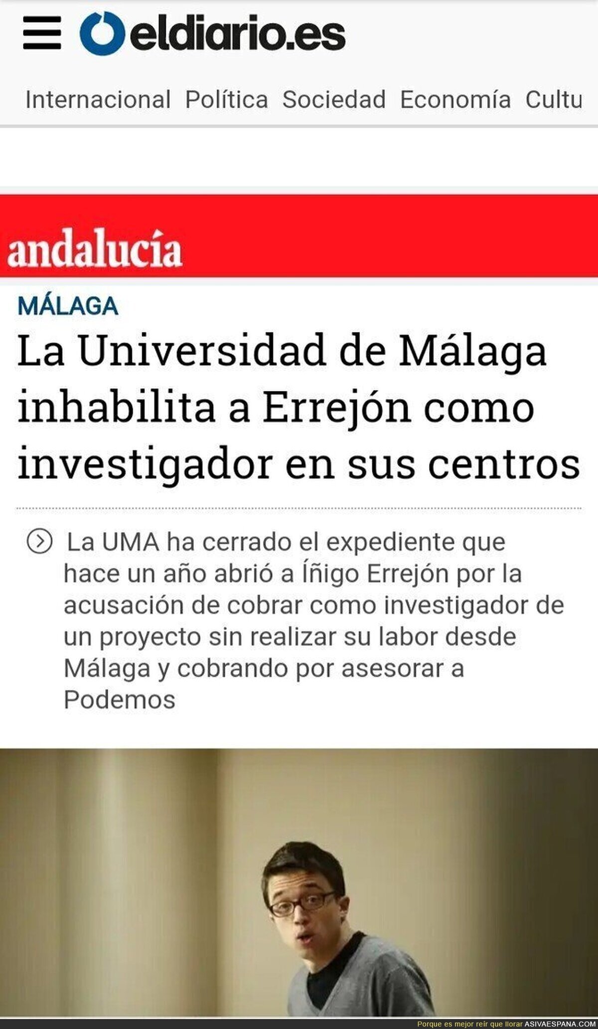 Errejón no está tan "limpio" como mucha gente cree