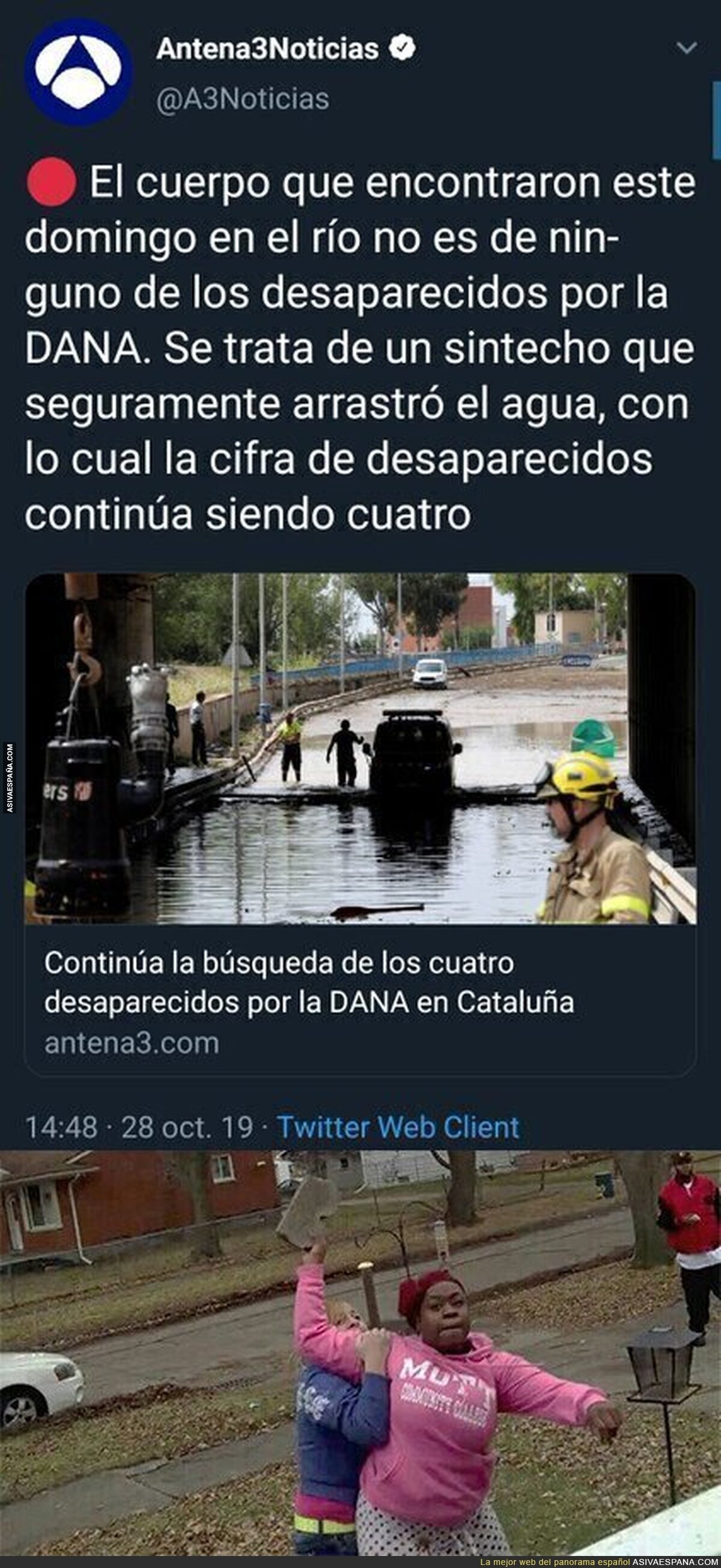 Y cuando pensabas que Antena 3 no se podía superar escribe este lamentable tuit que ha tenido que borrar