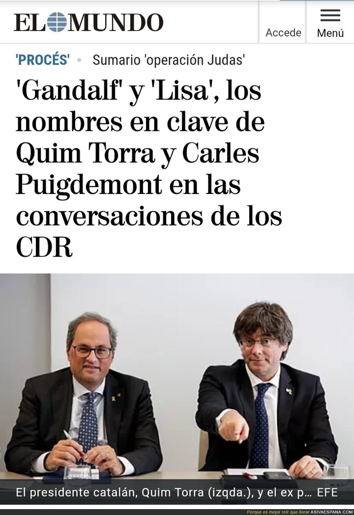 La verdad va saliendo a la luz