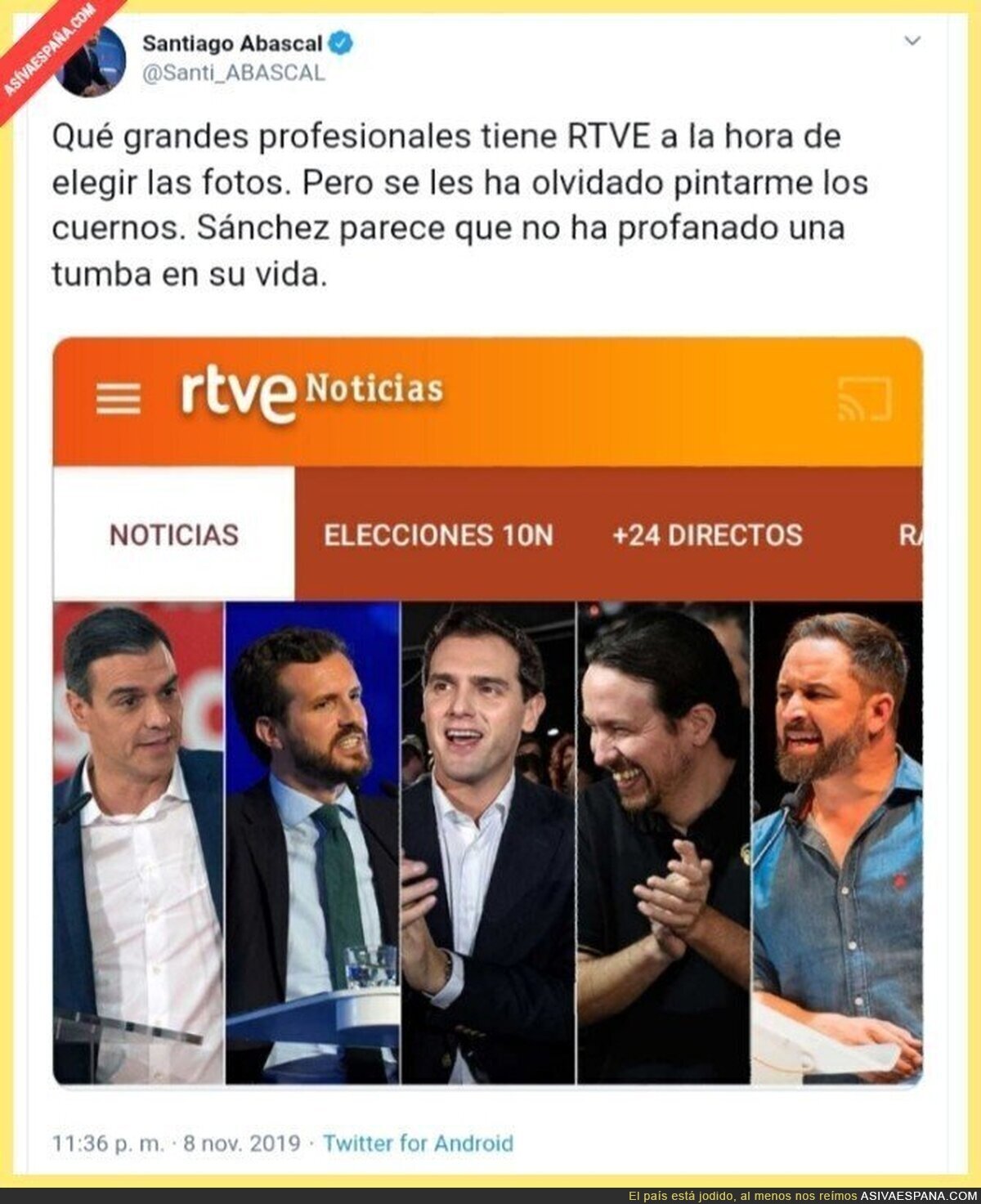 Definitivamente, el periodismo tradicional ha desconectado con la España real