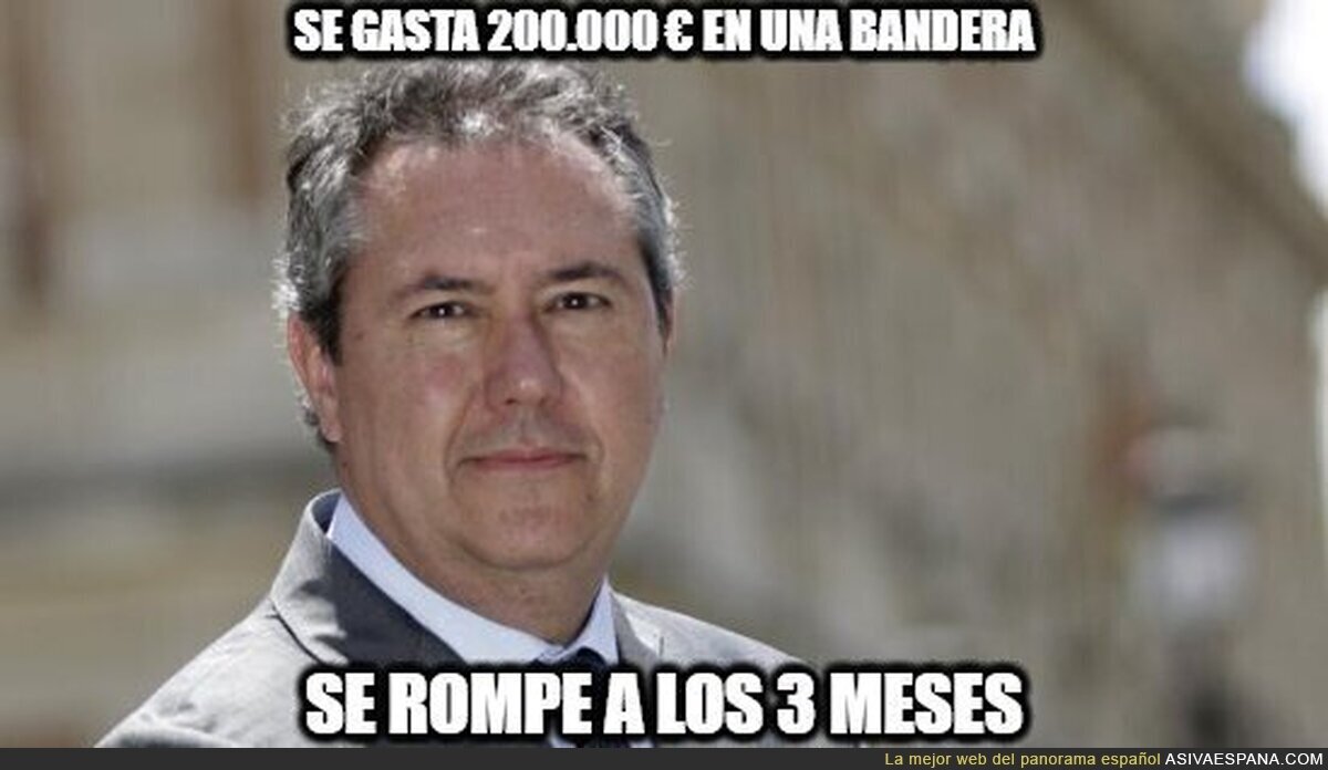 Juan Espadas tirando el dinero