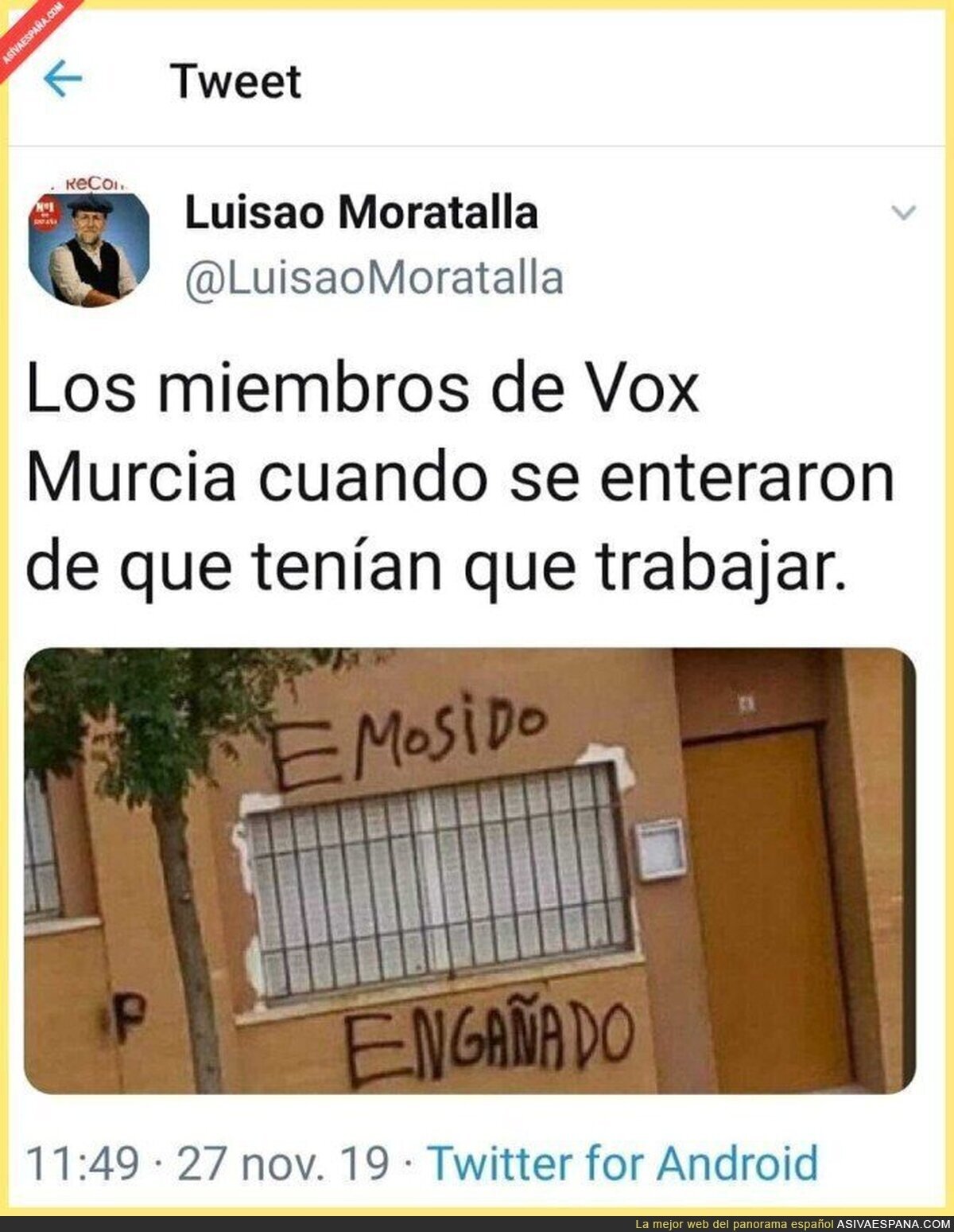 ¿Trabajar? acho pero qué dices