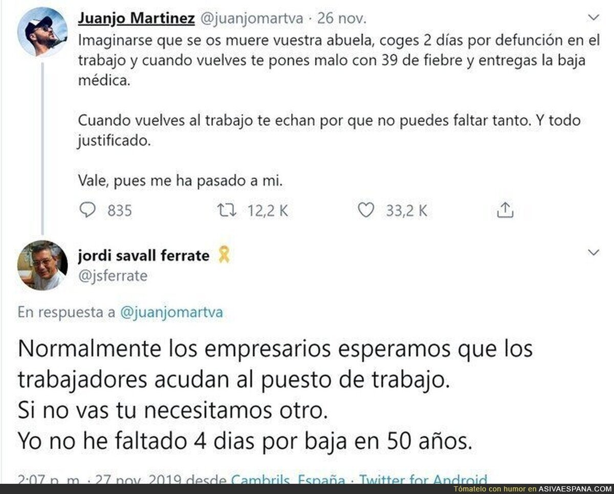 Justificando un despido inhumano