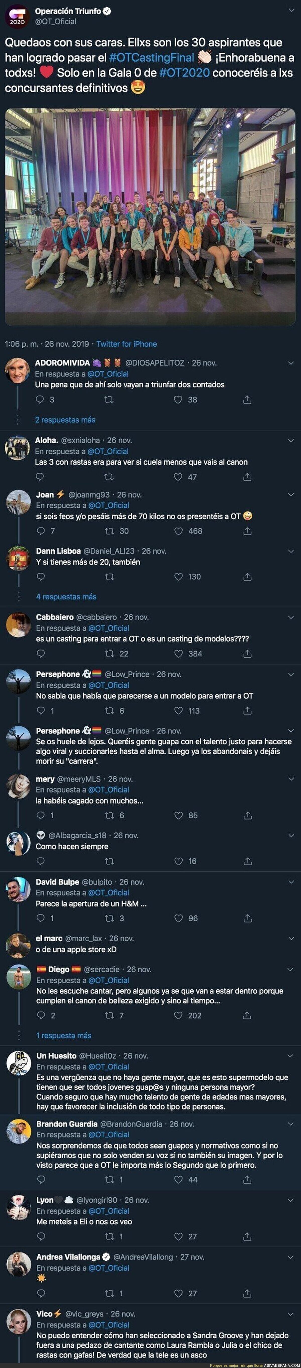 'Operación Triunfo' sube la foto de los concursantes que optarán a entrar a la academia en 2020 y todo el mundo se ha fijado en estos detalles