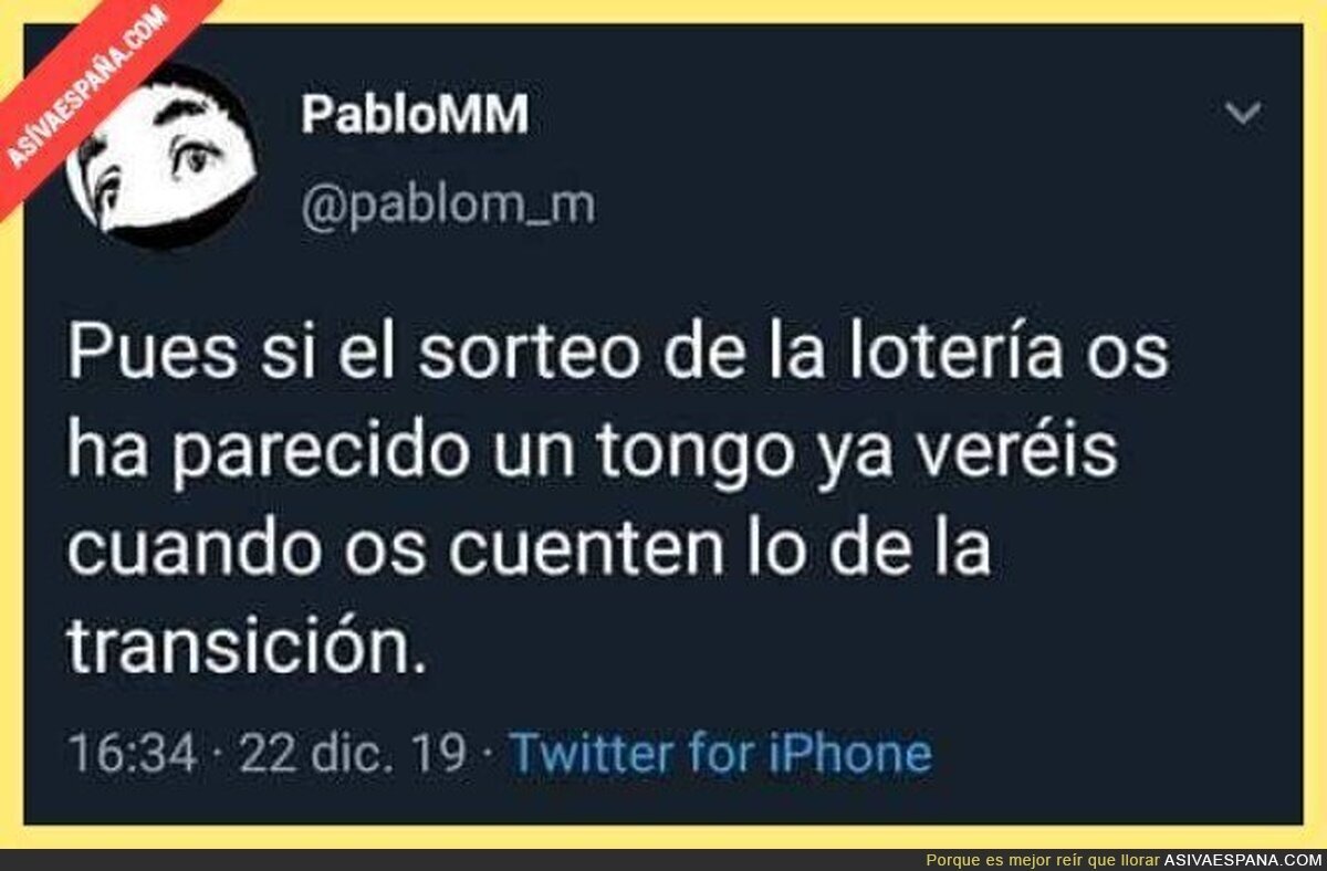 Siéntate y alucina con la historia
