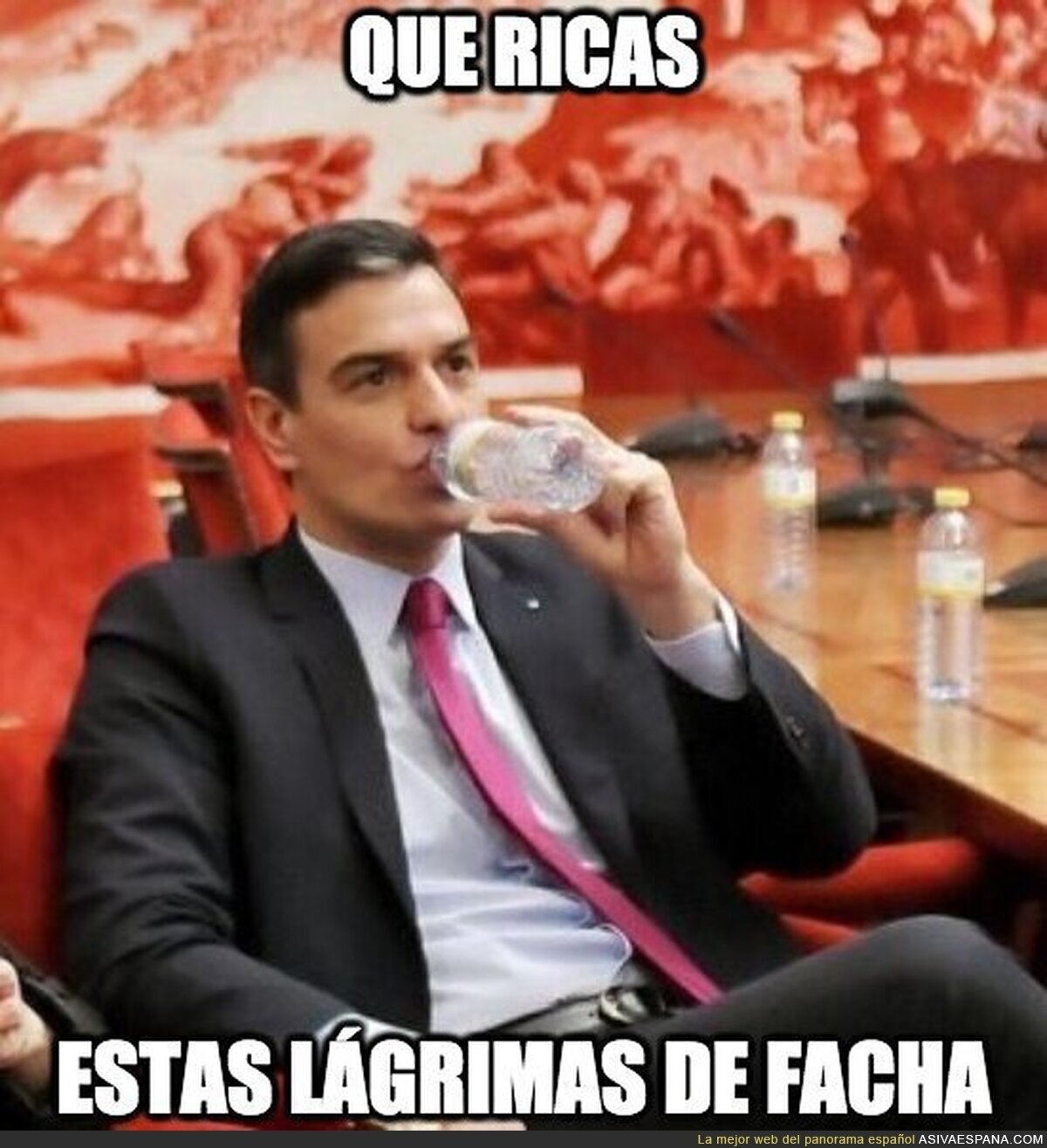 Pedro Sánchez está disfrutando de lo lindo