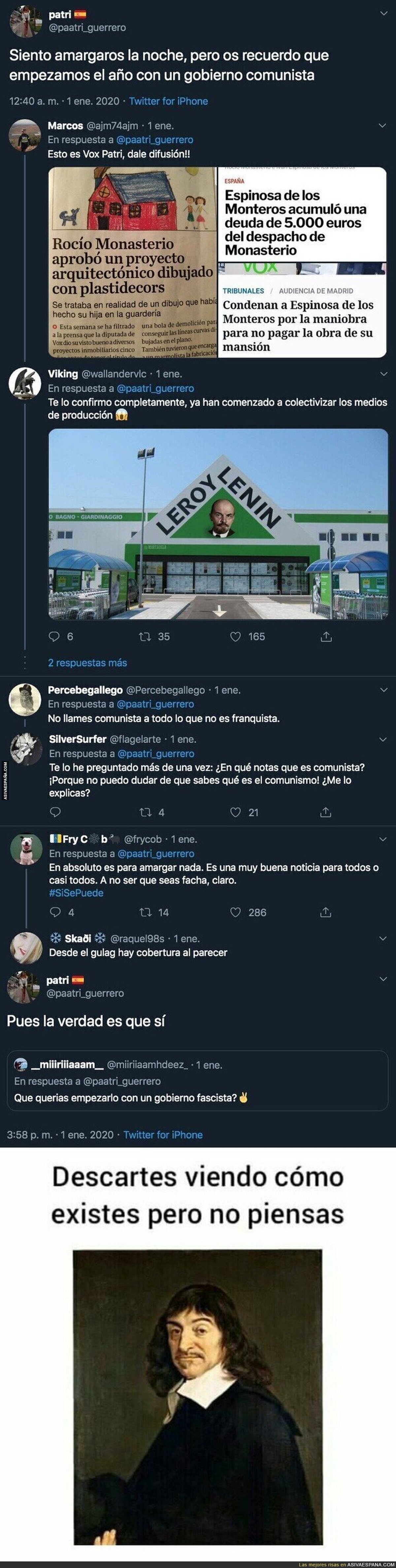 La polémica respuesta de Patri Guerrero, la militante de VOX, cuando le preguntan si prefiere un gobierno fascista en España