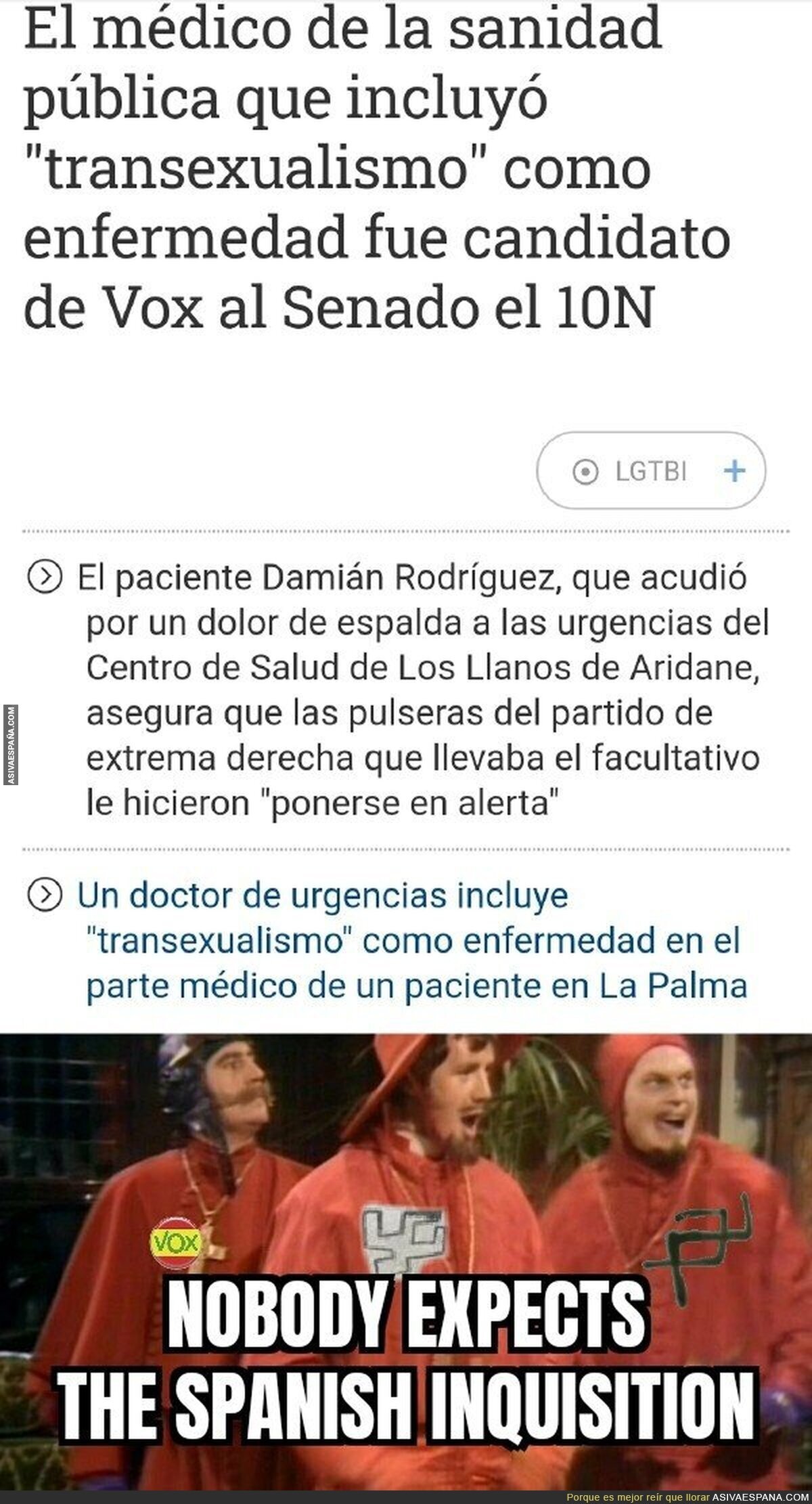 Nadie esperaba a la Inquisición española