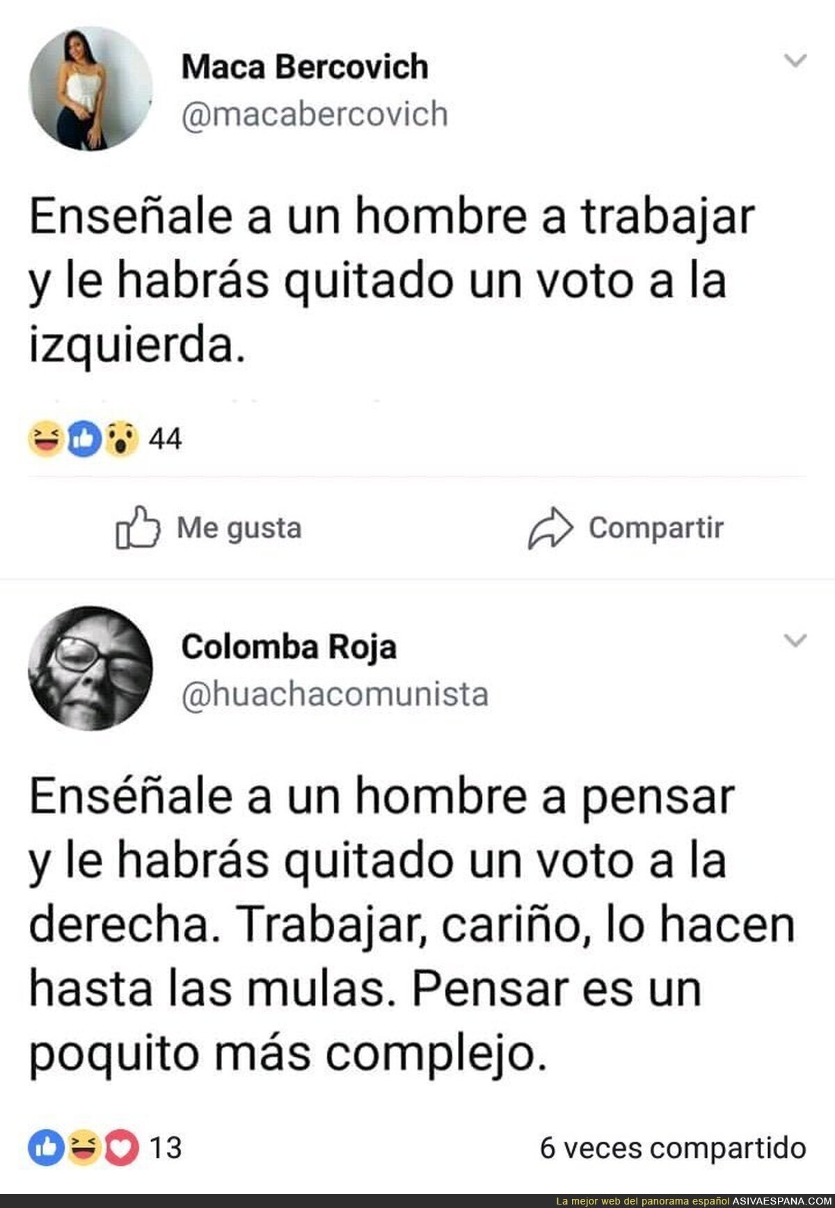 Respuestas muy ciertas y que duelen