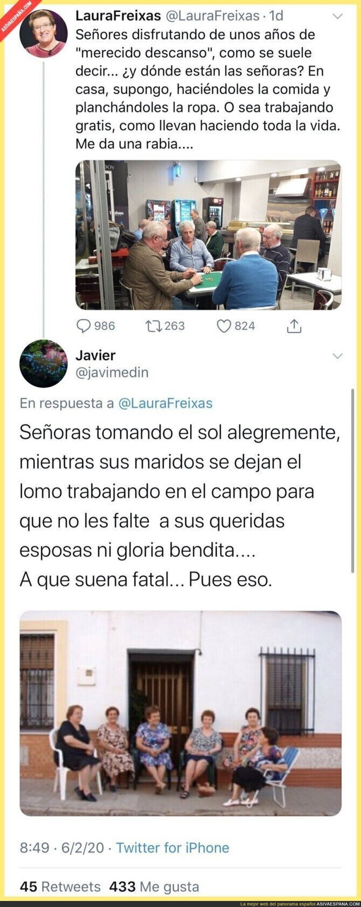 Puestos a generalizar todo el mundo puede salir mal parado