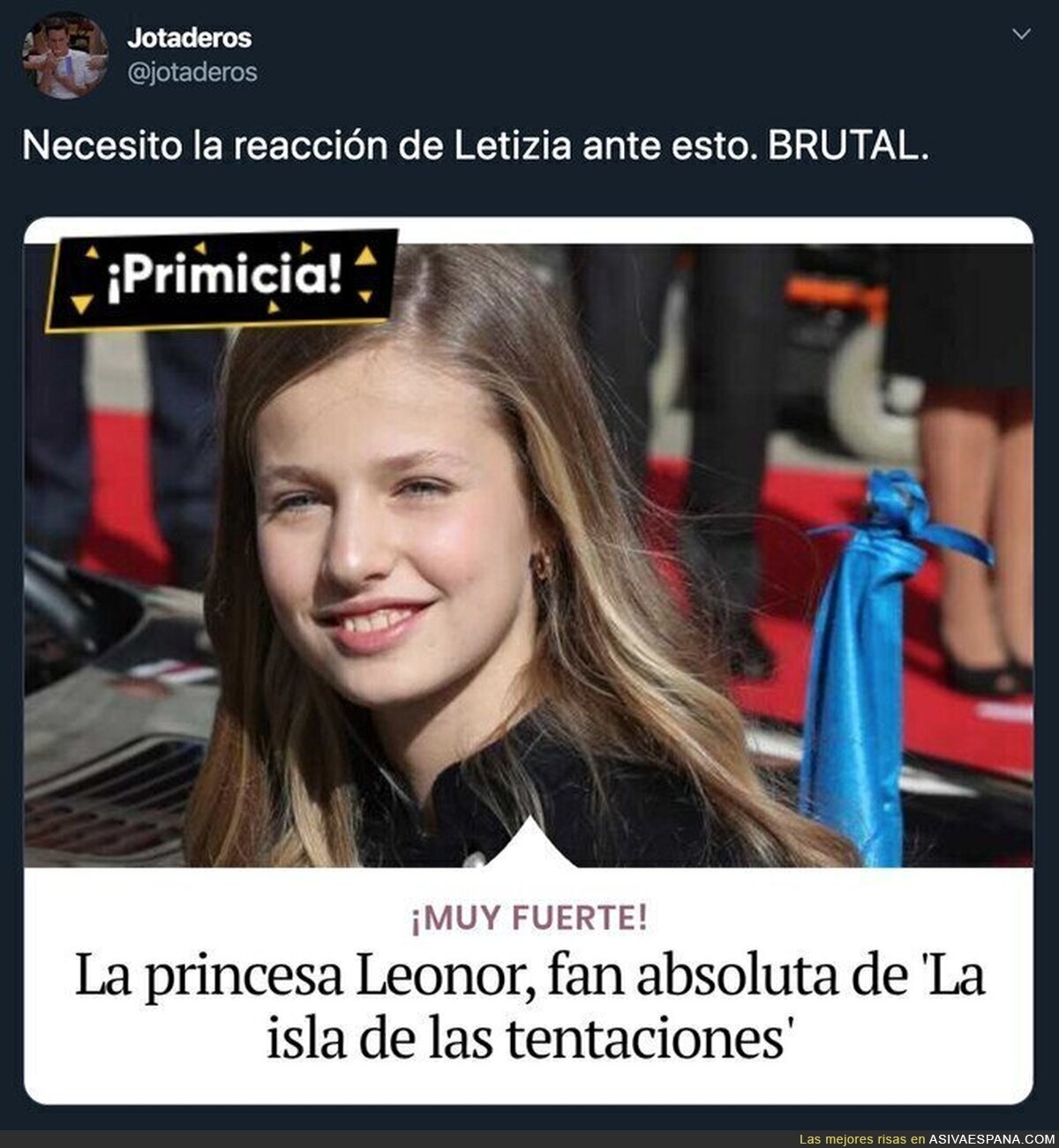 Leonor está totalmente enganchada a Telecinco