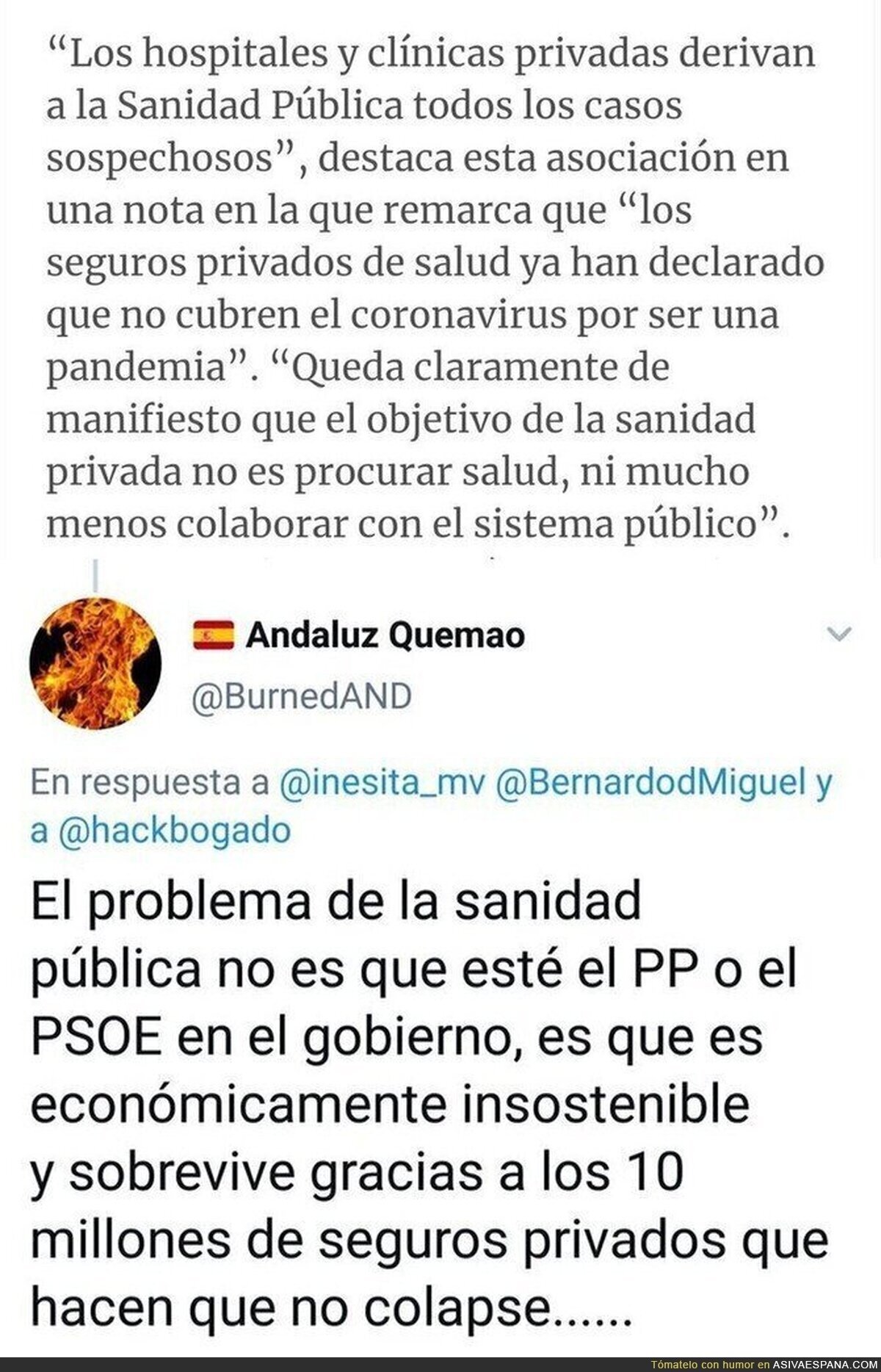 Expectativa vs realidad de la sanidad privada