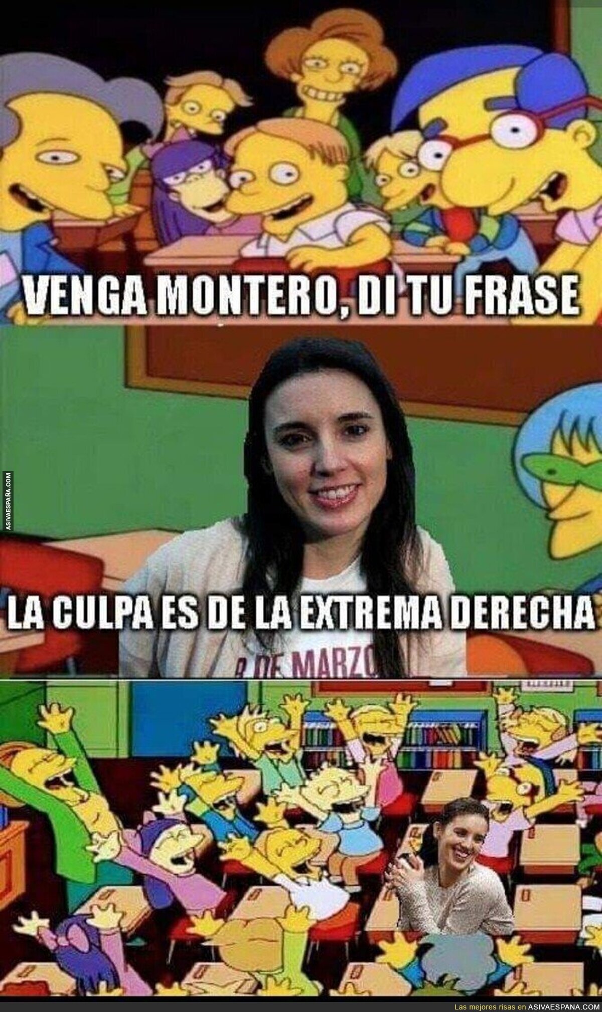 La ministra florero y su cantinela