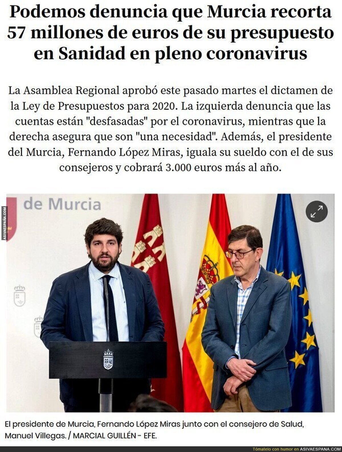 Esta es la forma de gestionar la pandemia de la derecha