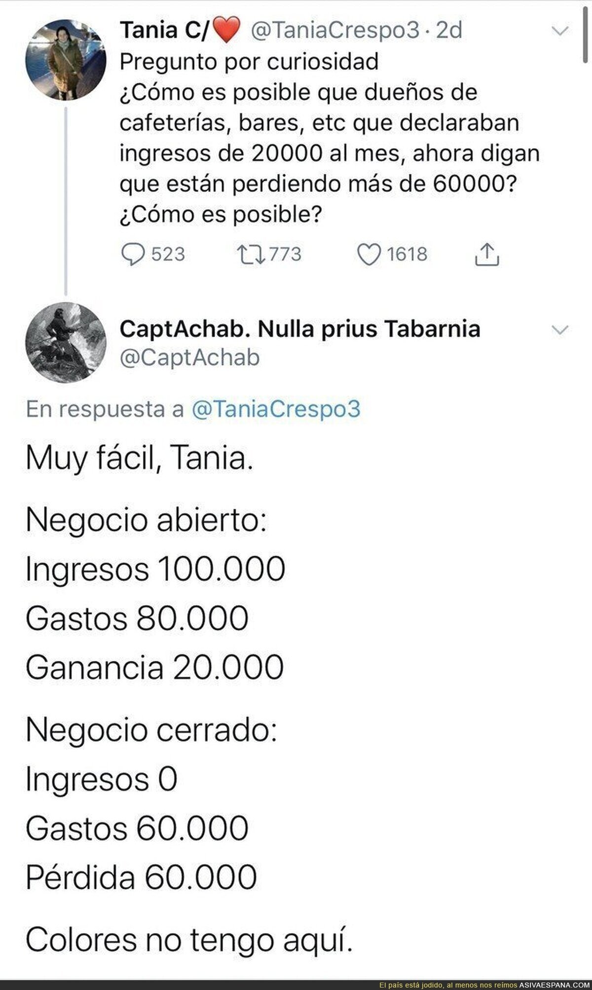 Los números son claros