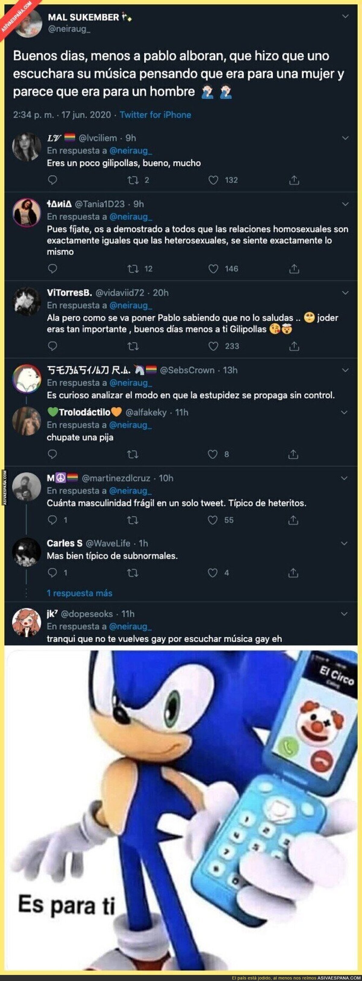Este chaval no le da los buenos días a Pablo Alborán tras declararse homosexual y le están poniendo en su sitio en las respuestas