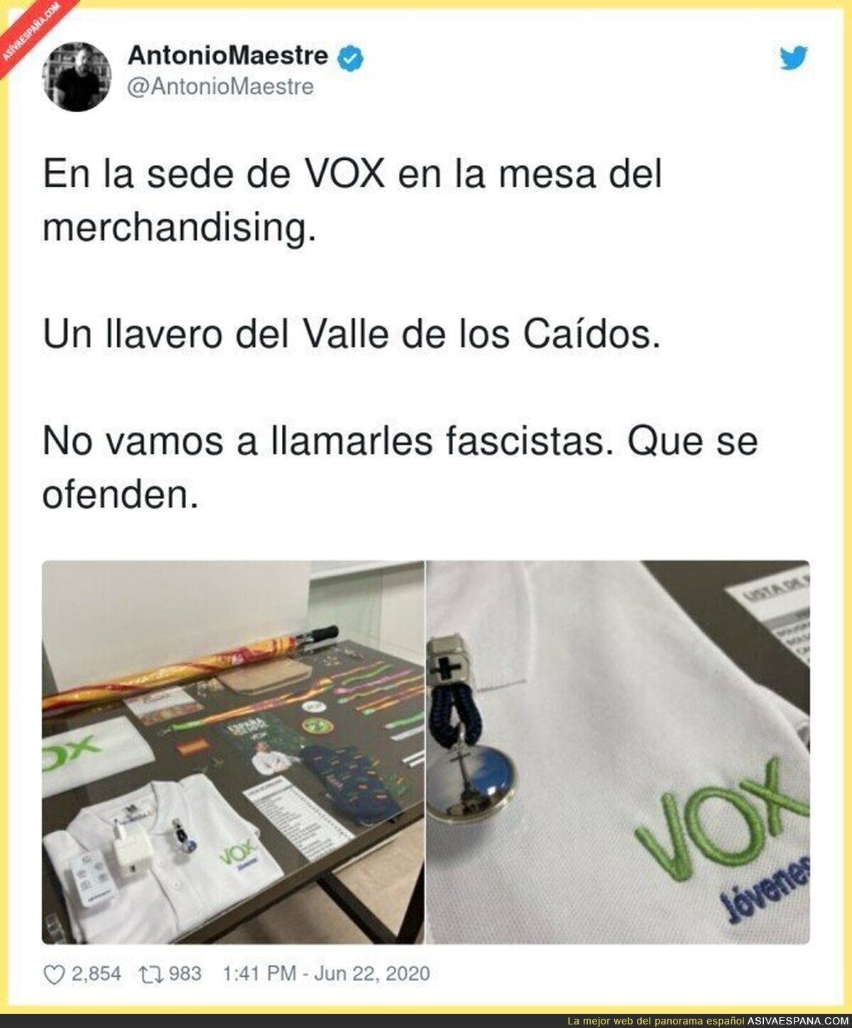 Si llamas fascistas a los de VOX se asustan