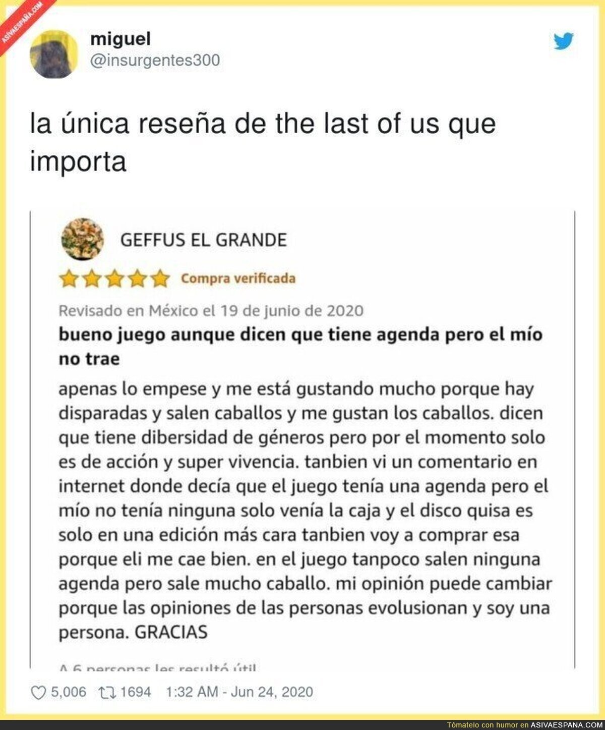 Las reseñas que merecemos