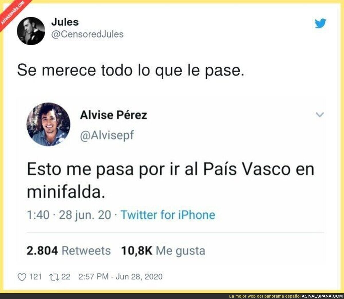 Hay que ser mala persona para poner esto tras una agresión