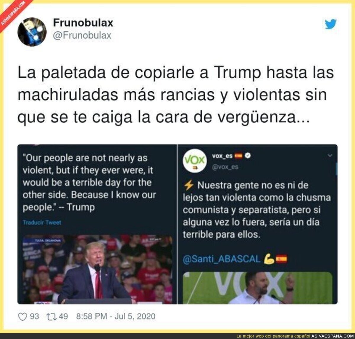 Ni para ser fachas son originales