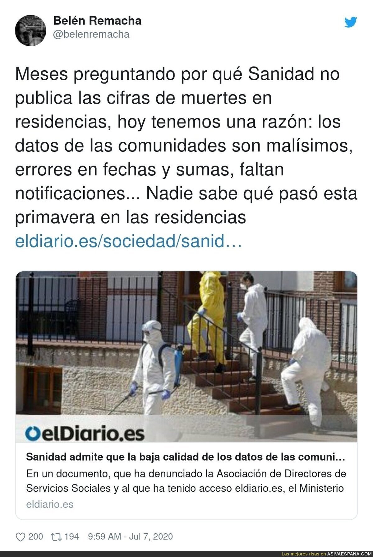 Un horror lo de las residencias