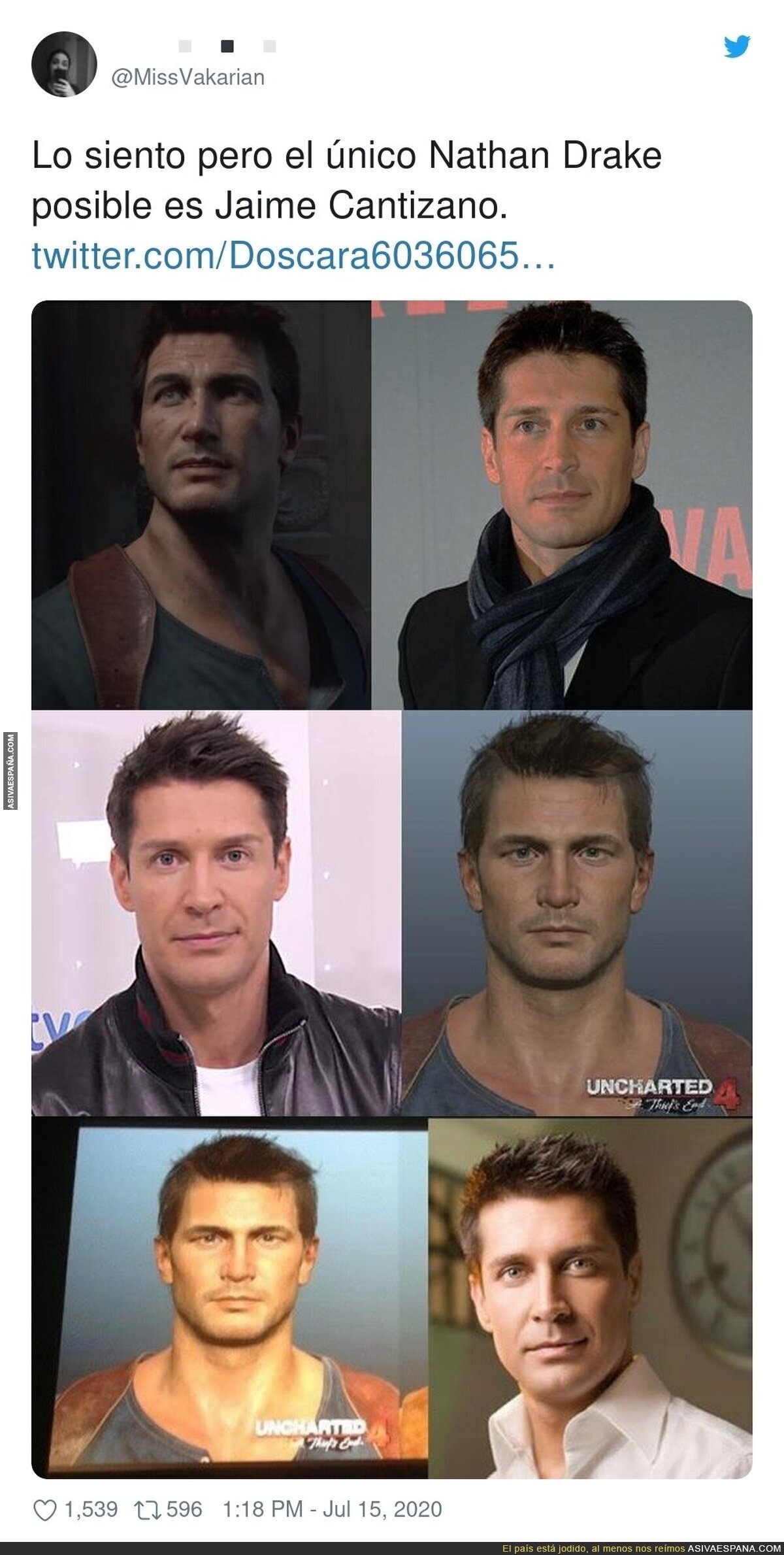 Jaime Cantizano debería ser el único Nathan Drake