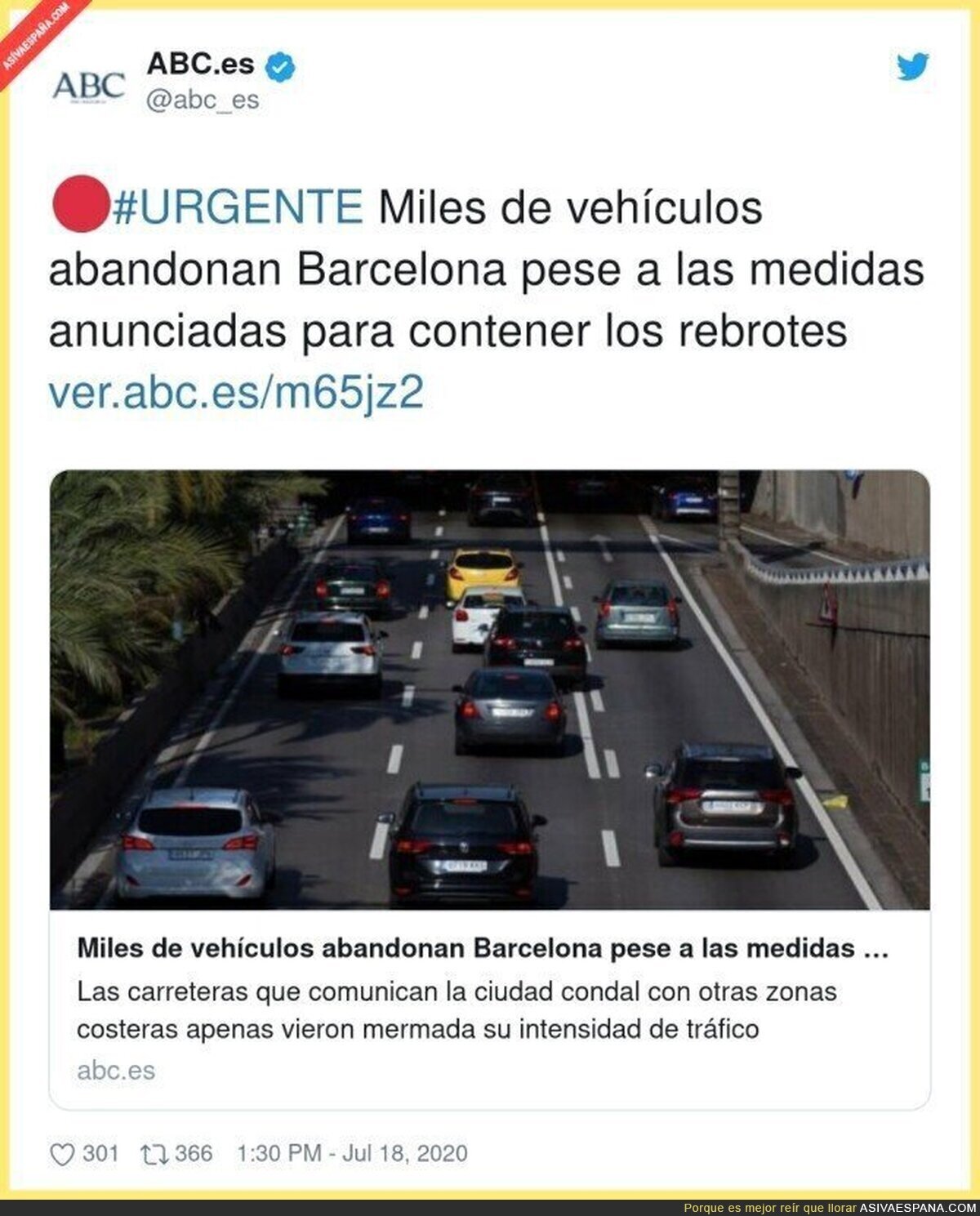 La irresponsabilidad de los barceloneses