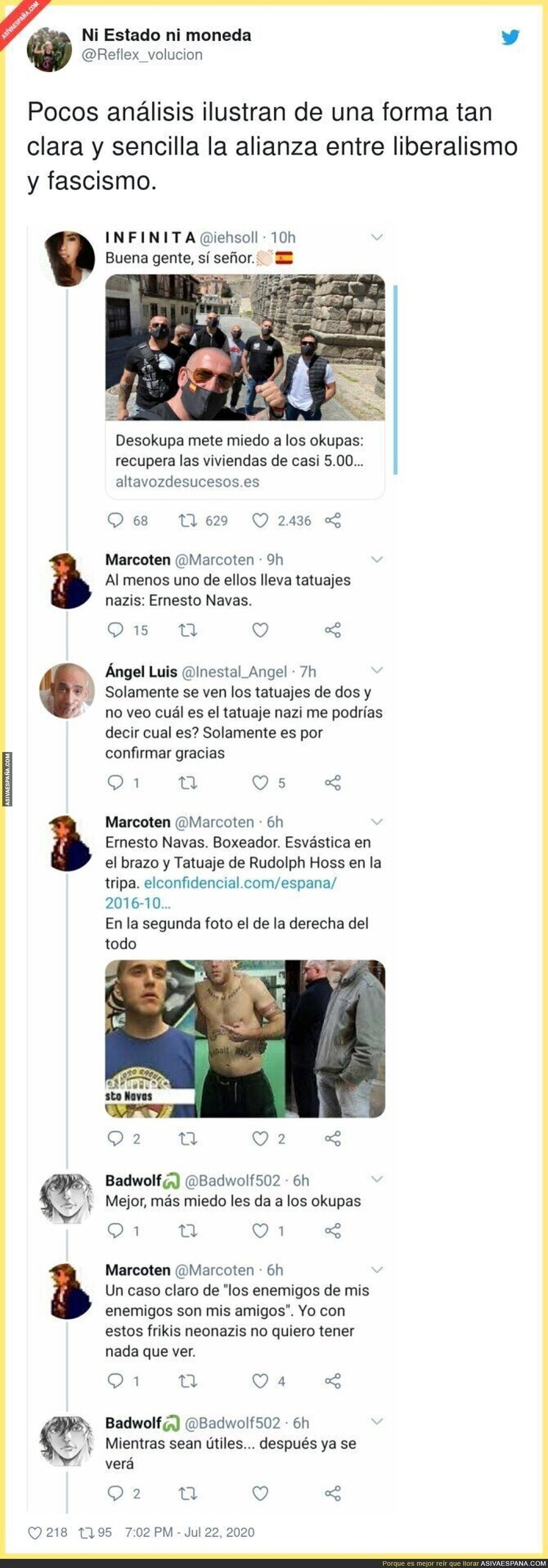 Atención a la conversación: Así se dan alas y justificación al fascismo