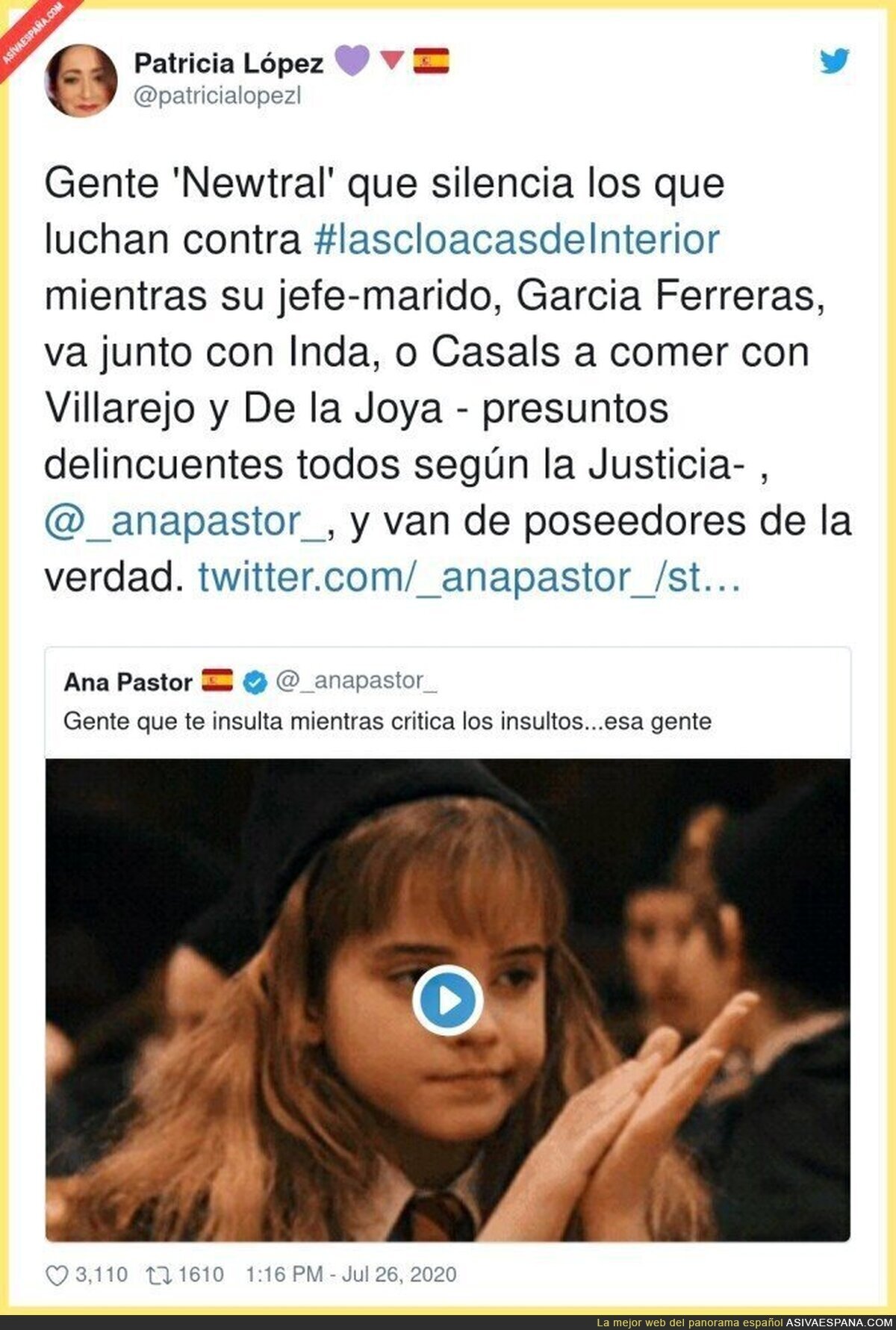 Ana Pastor y Ferreras hace mucho tiempo que perdieron la credibilidad