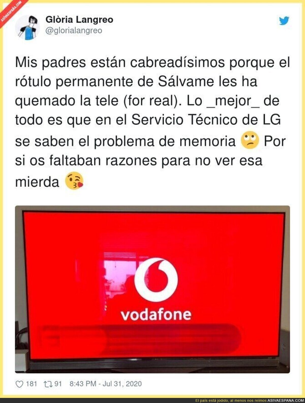 Sálvame estropea las televisiones OLED