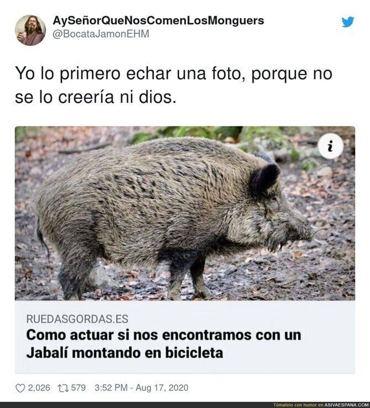 Lo típico que encontrarse por el campo