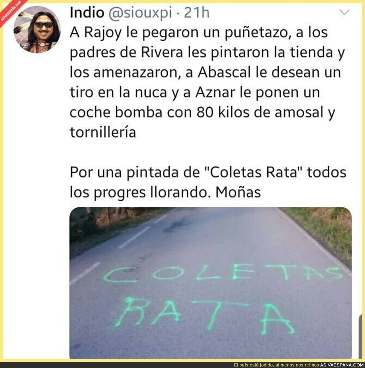La doble moral ya roza lo absurdo