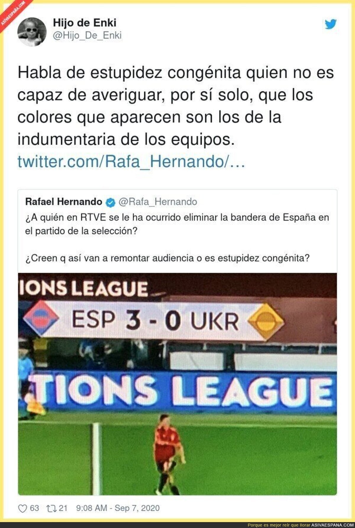 Este es el nivel de Rafa Hernando