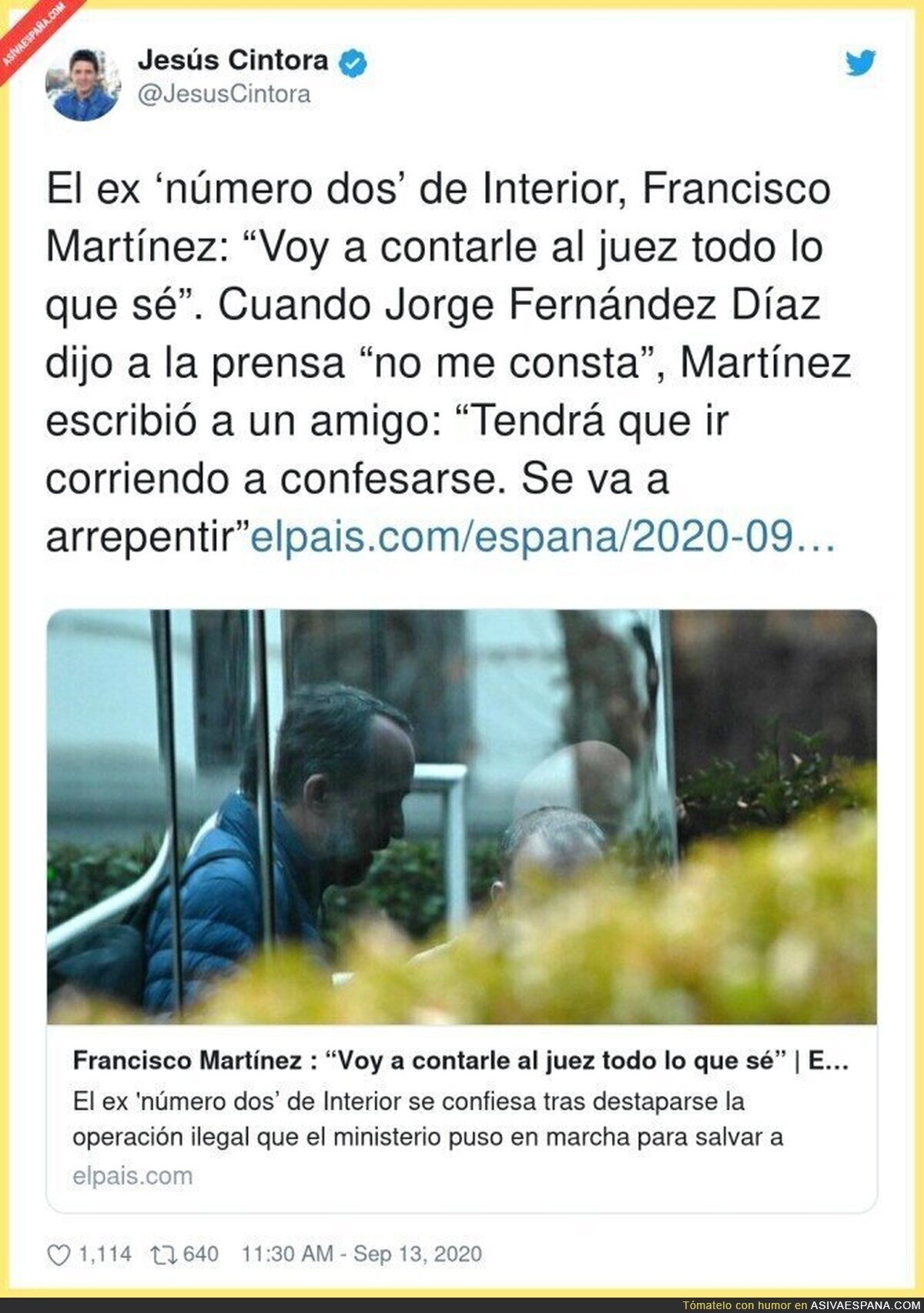 Que alguien le ponga un escolta a ese buen hombre que su vida corre peligro