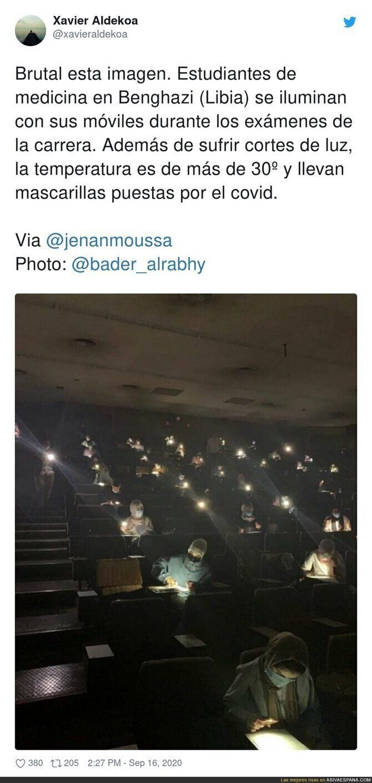 Un examen espeluznante