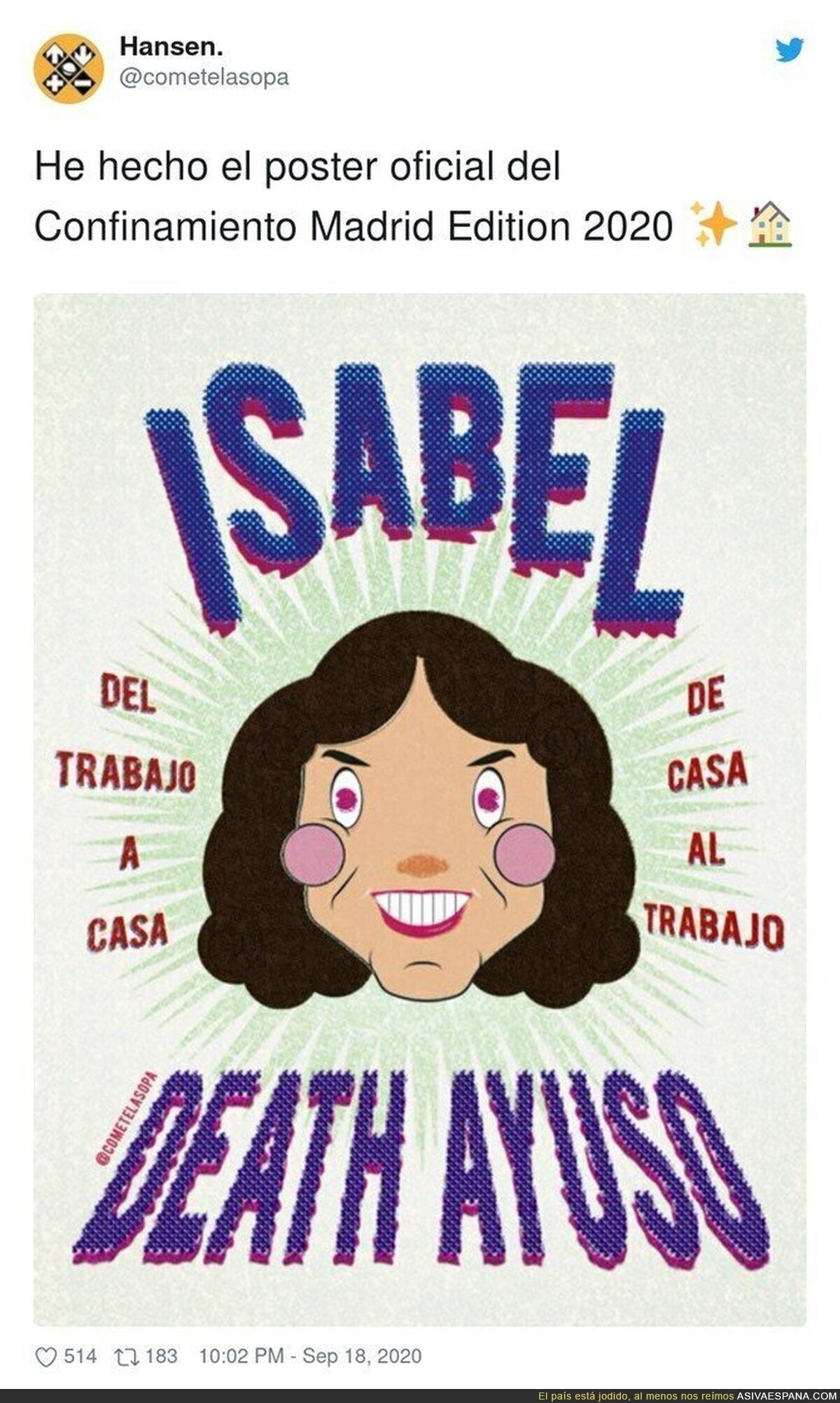 Maravilla absoluta contra la irresponsable de Isabel