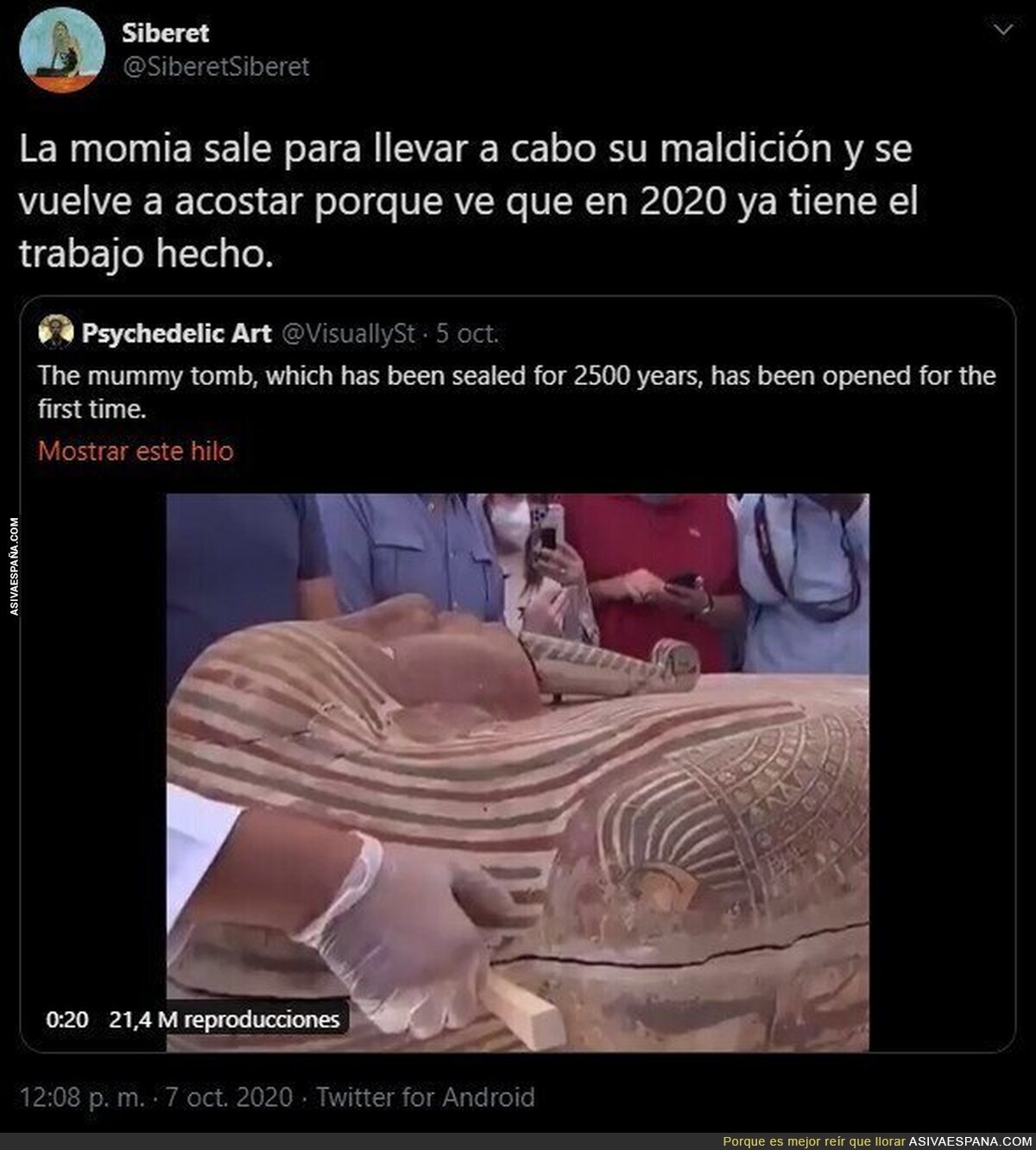 Hay varias películas que nos han avisado del peligro de abrir sarcófagos de momias