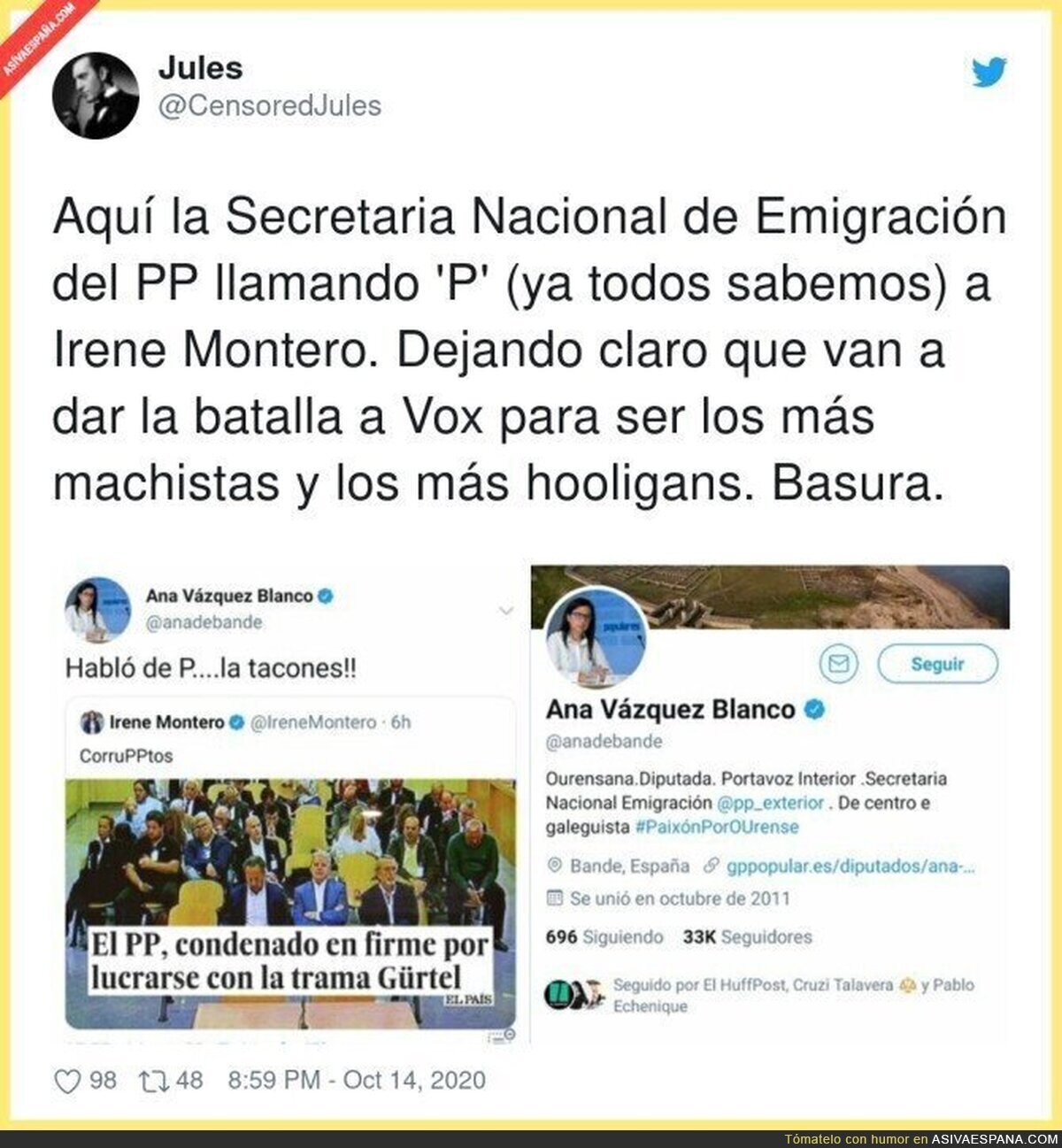 Este es el lamentable nivel del PP