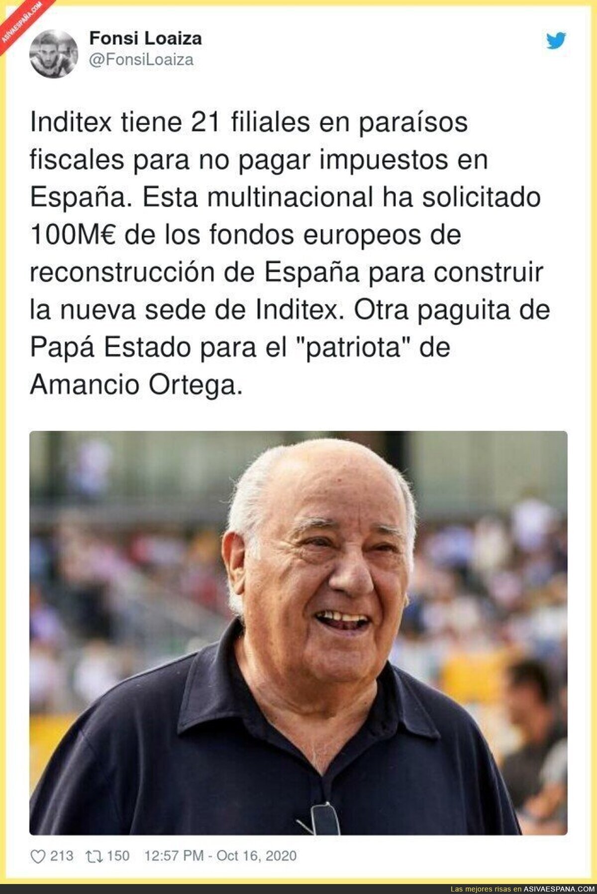 ¡Grande nuestro Amancio Ortega!