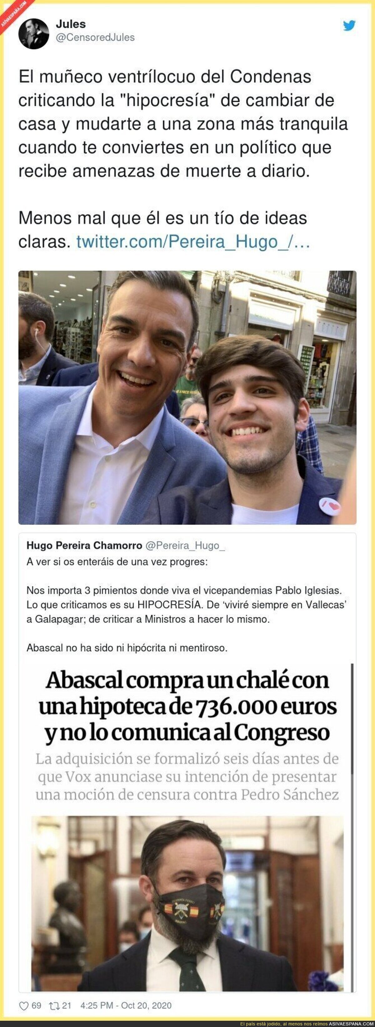 Se les acaban los argumentos a la gente de ultraderecha con los chalets