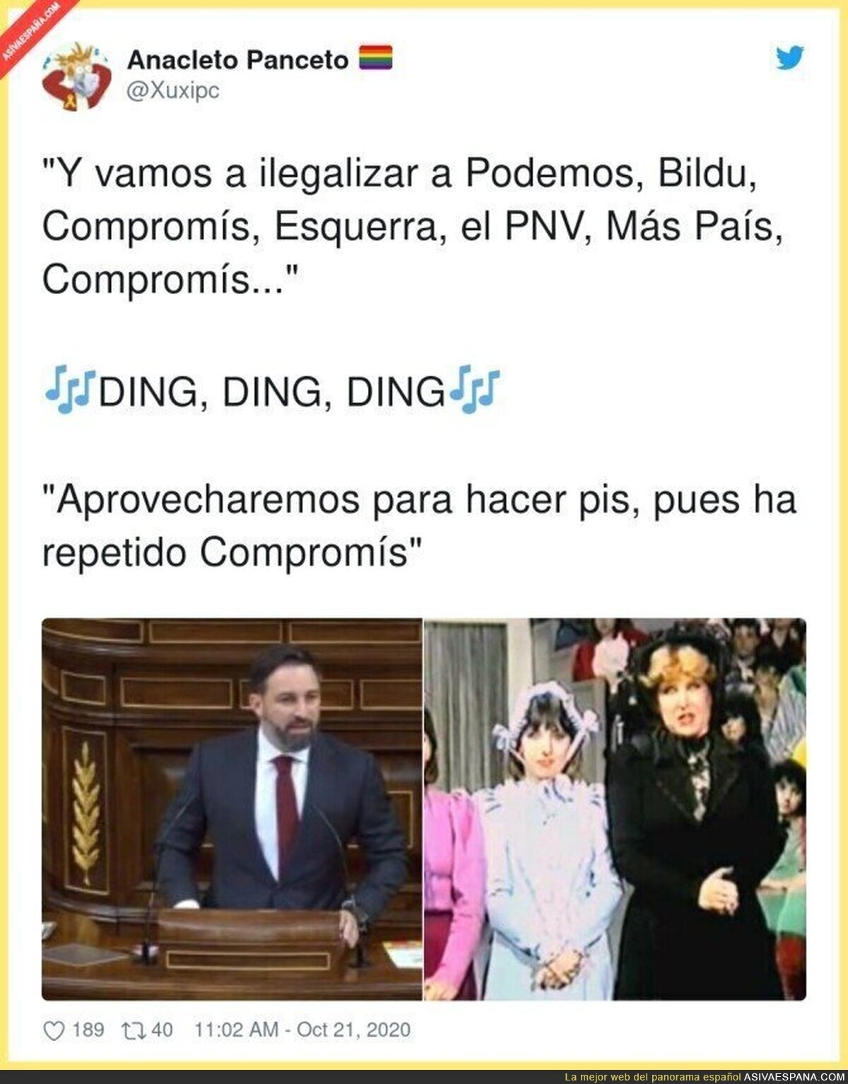 Santiago Abascal ha enloquecido