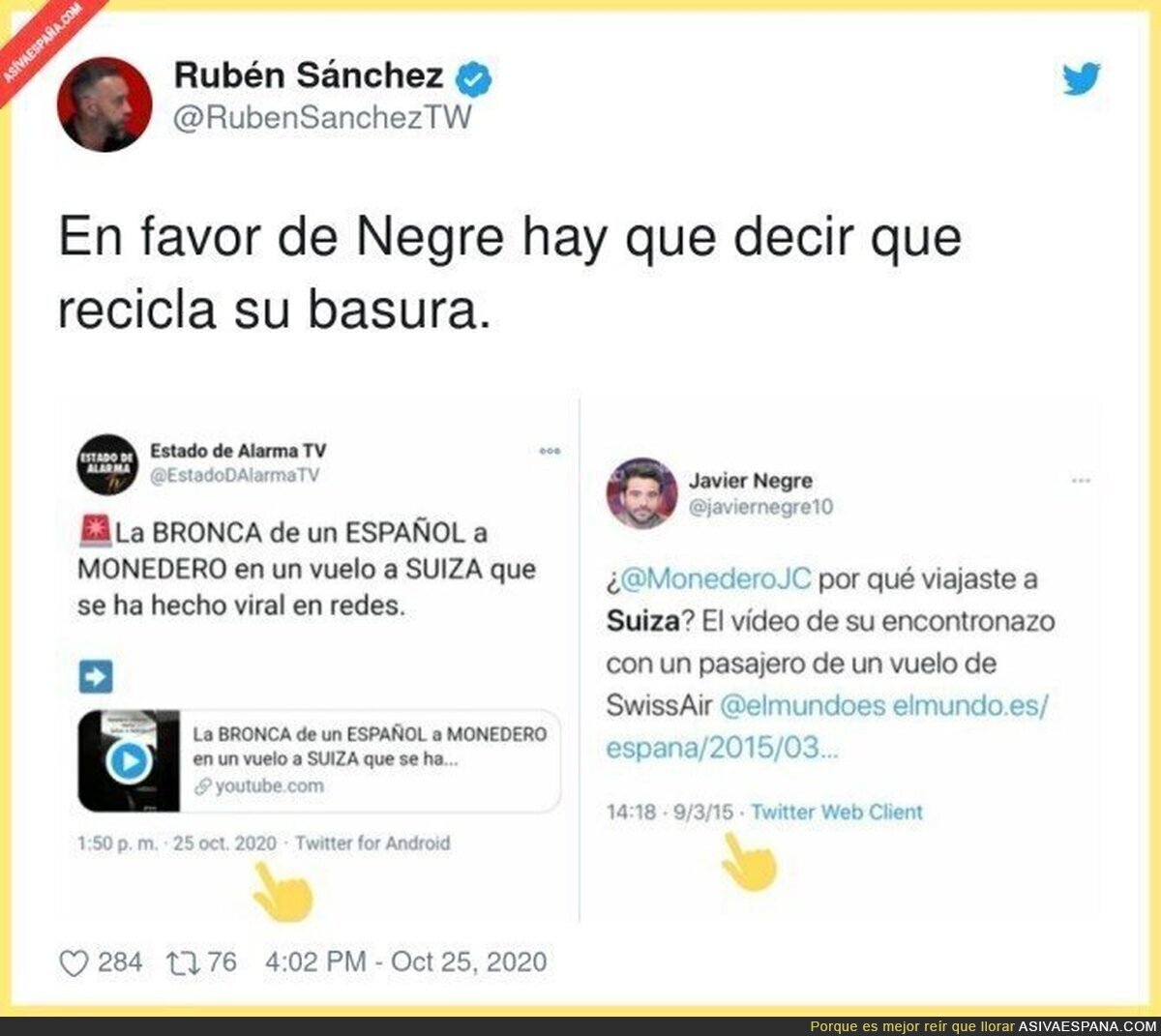 Javier Negre la vuelve a liar ahora con noticias antiguas 