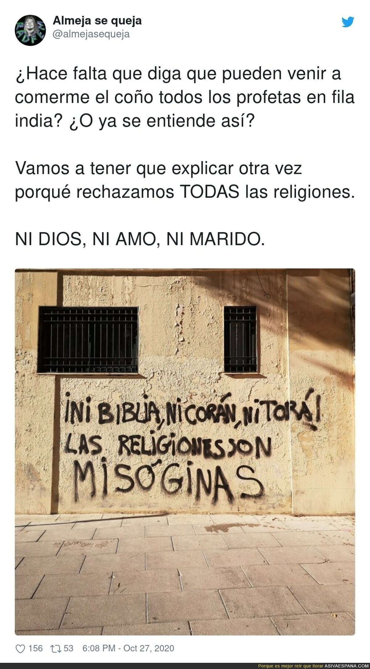 Not all religiones