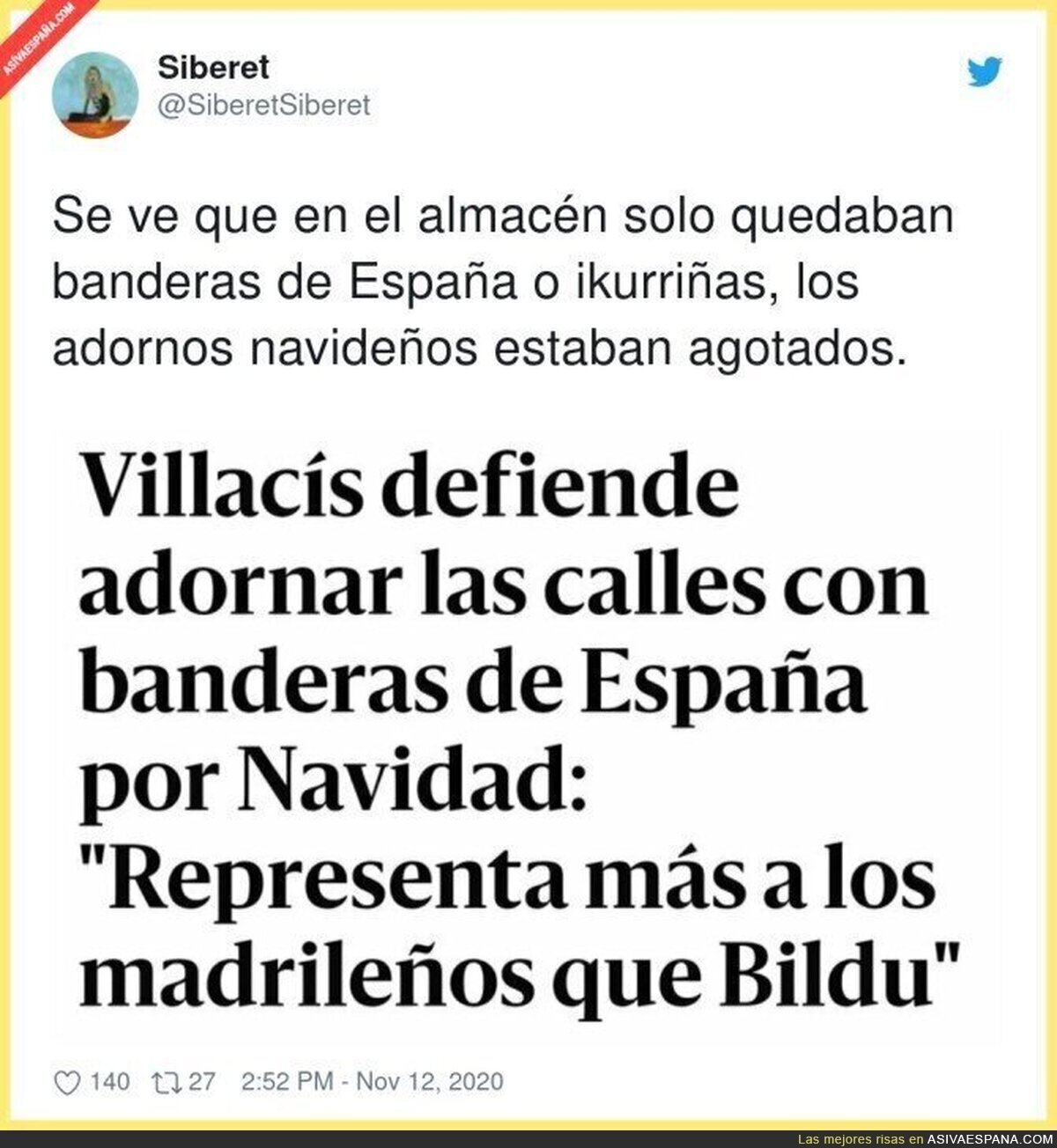 No kedan adornos ninio, solo banderitas