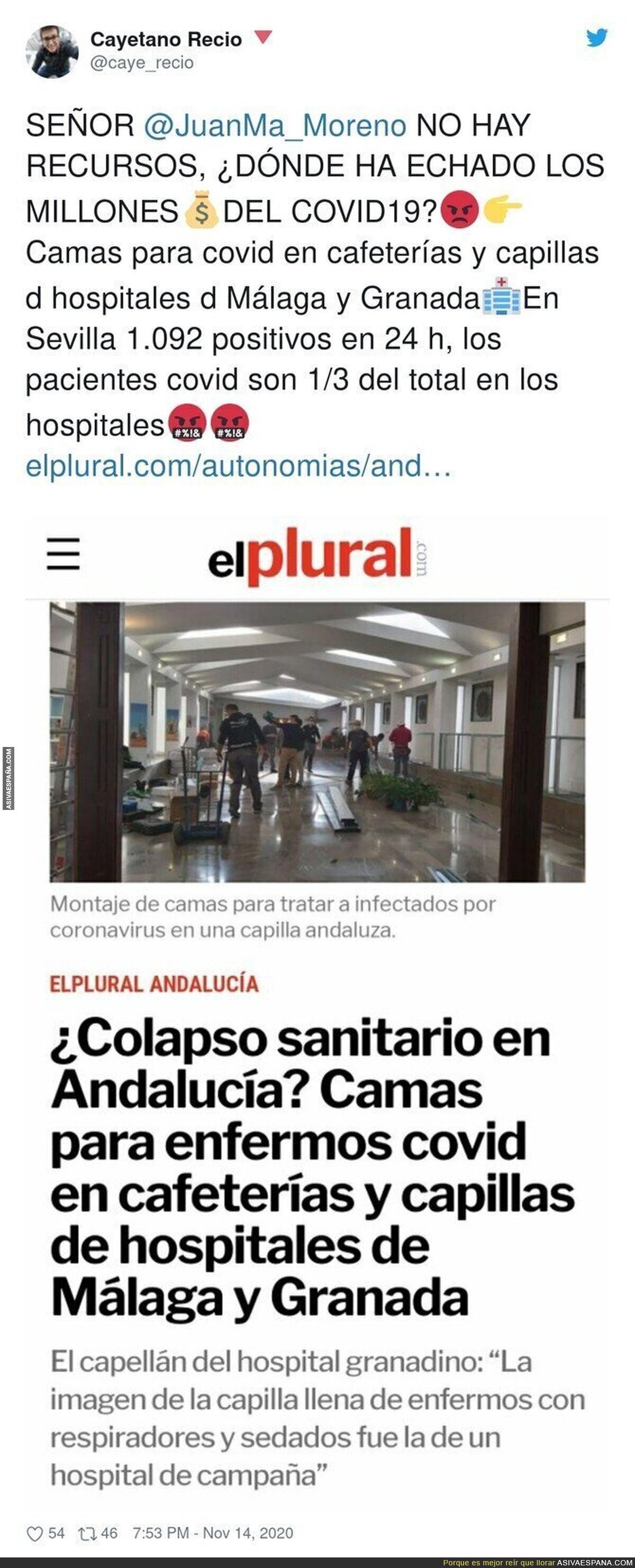 Situación dramática en Málaga y Granada