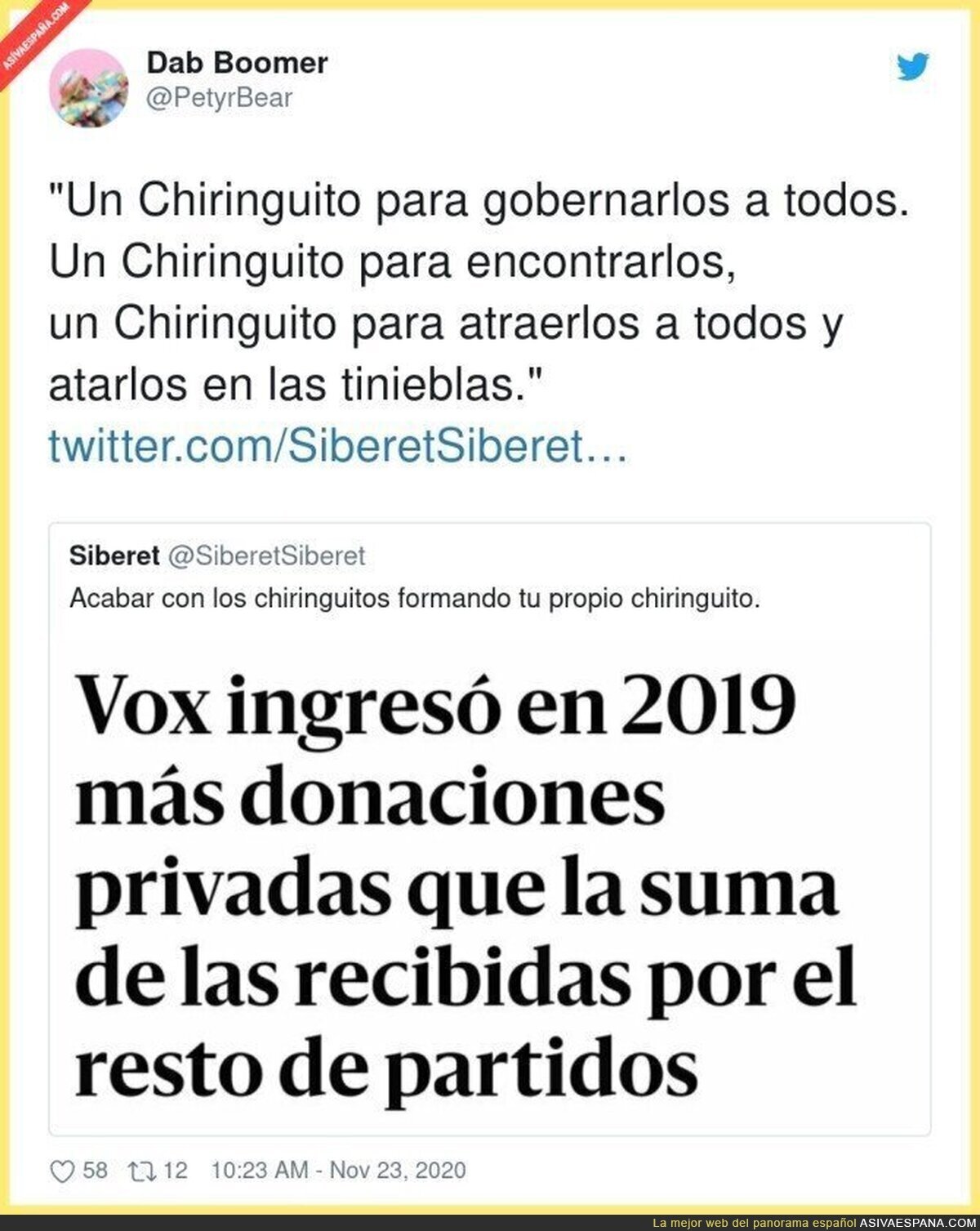 Simplemente VOX y sus chiringuitos